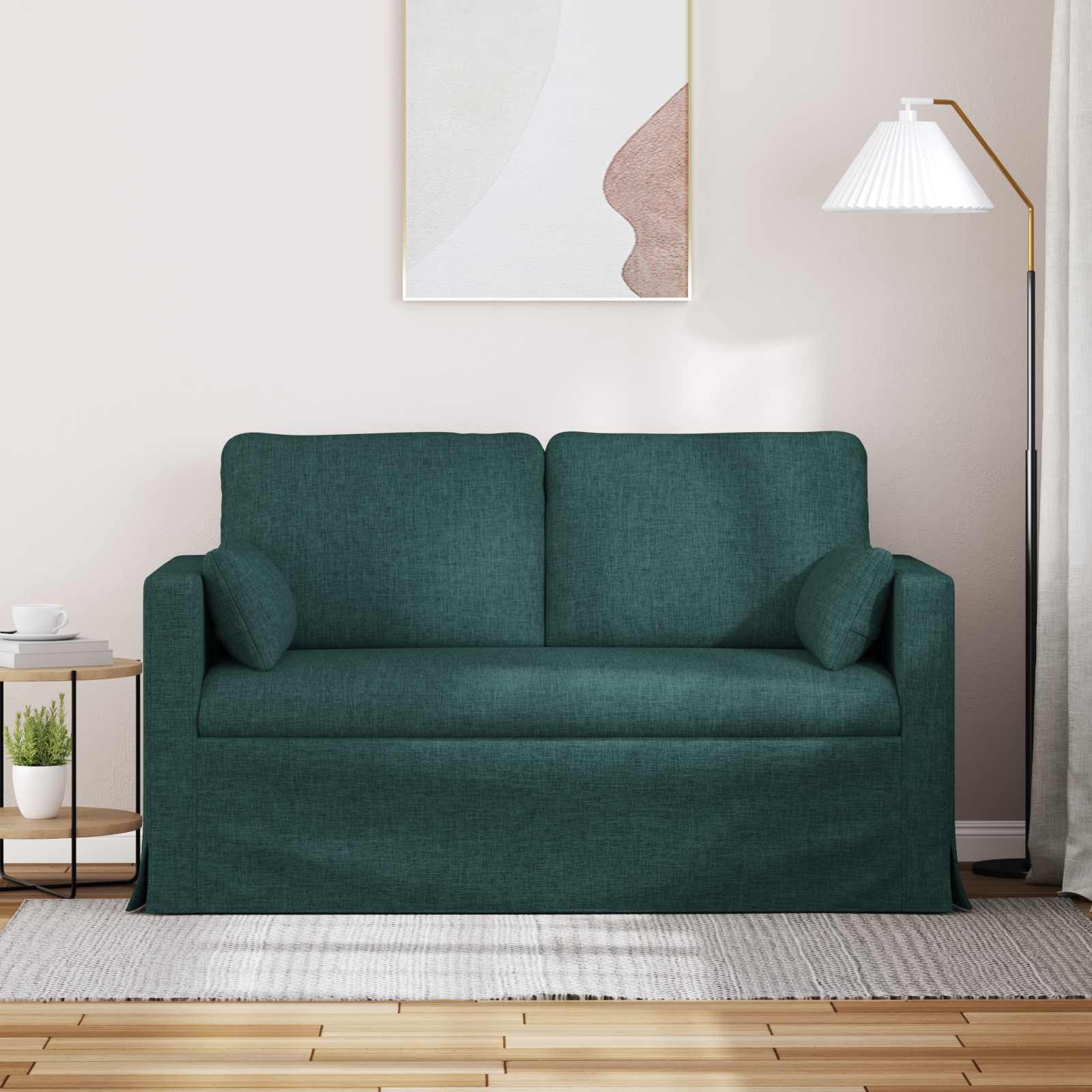Bank Donkergroen 139 x 78 x 80 cm Stof is nu te koop bij PeponiXL, paradijselijk wonen!