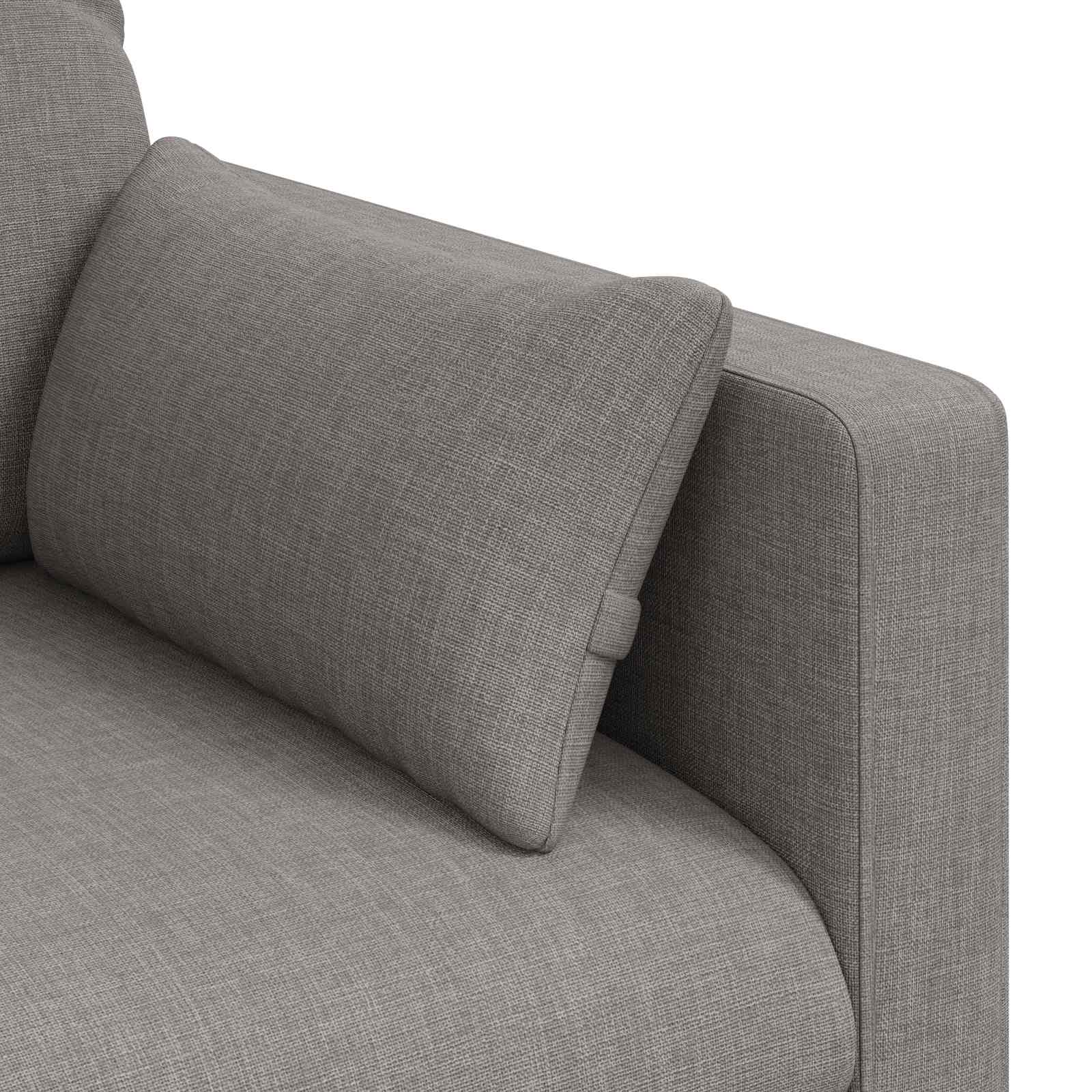 Bank Taupe 139 x 78 x 80 cm Stof is nu te koop bij PeponiXL, paradijselijk wonen!