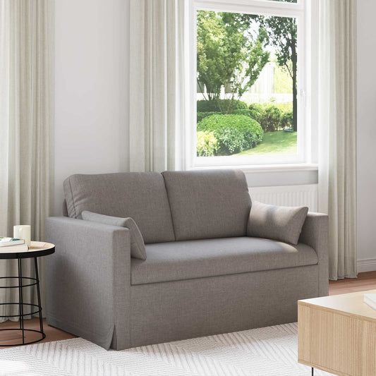 Bank Taupe 139 x 78 x 80 cm Stof is nu te koop bij PeponiXL, paradijselijk wonen!