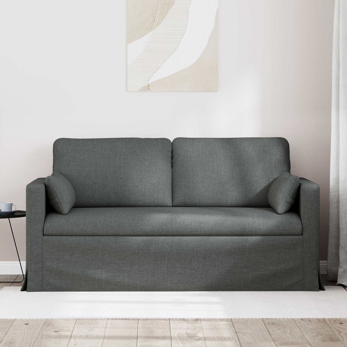 Bank Donkergrijs 158 x 78 x 80 cm Stof is nu te koop bij PeponiXL, paradijselijk wonen!