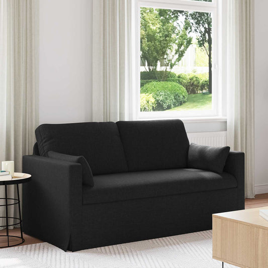 Bank Zwart 158 x 78 x 80 cm Stof is nu te koop bij PeponiXL, paradijselijk wonen!