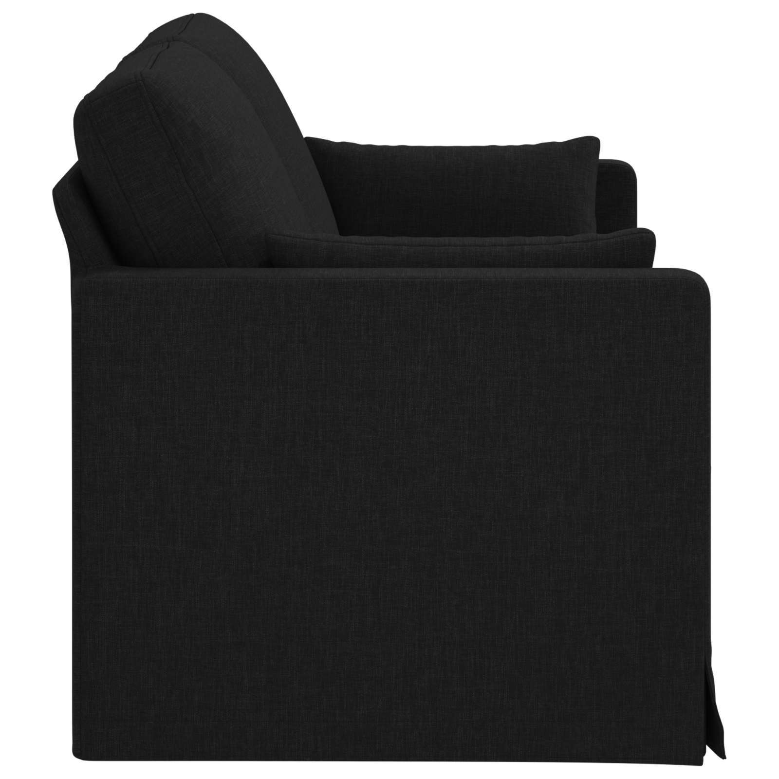 Bank Zwart 158 x 78 x 80 cm Stof is nu te koop bij PeponiXL, paradijselijk wonen!