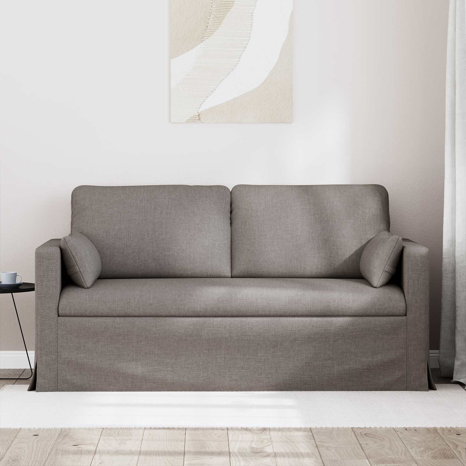 Bank Taupe 158 x 78 x 80 cm Stof is nu te koop bij PeponiXL, paradijselijk wonen!