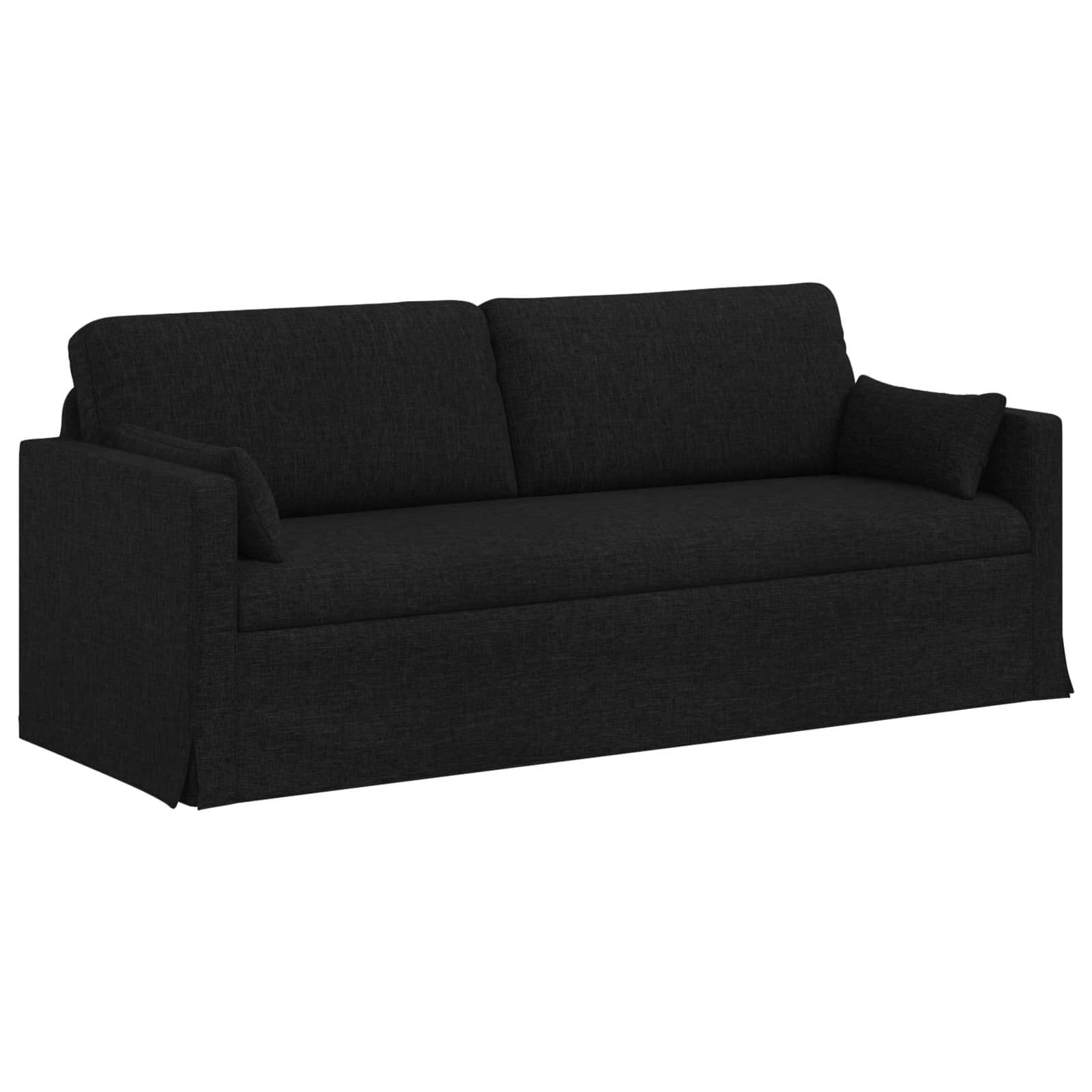 Bank Zwart 198 x 78 x 80 cm Stof is nu te koop bij PeponiXL, paradijselijk wonen!