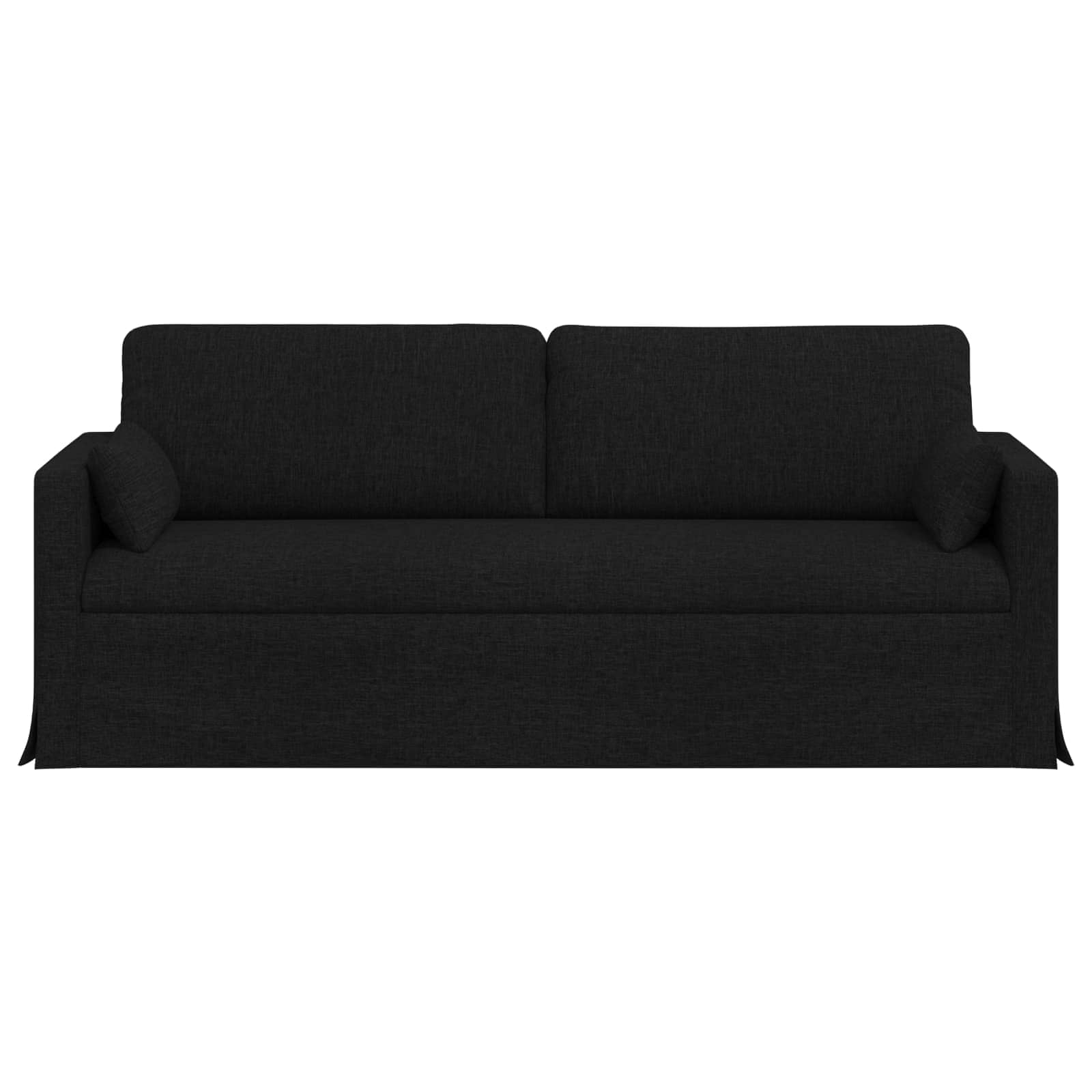 Bank Zwart 198 x 78 x 80 cm Stof is nu te koop bij PeponiXL, paradijselijk wonen!