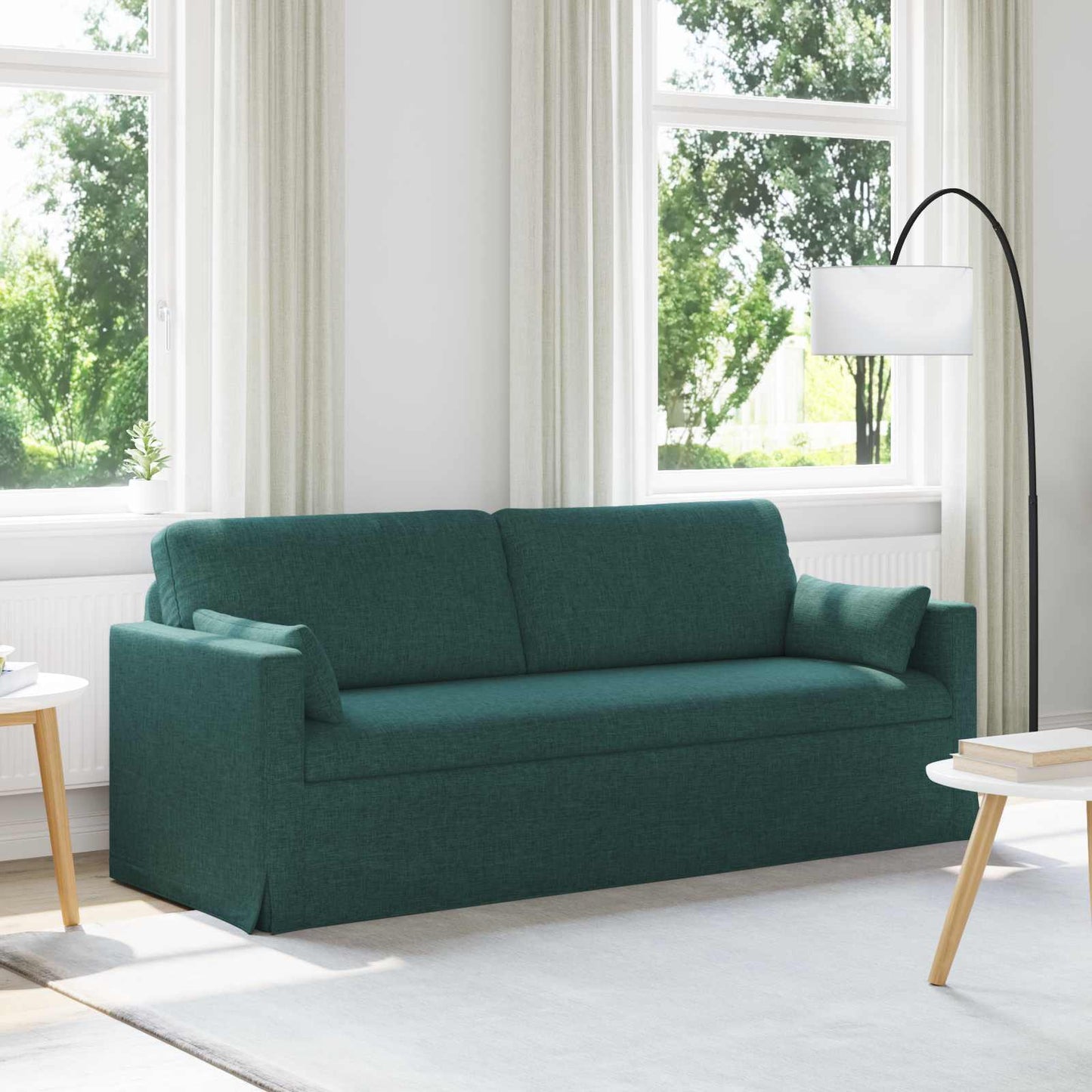 Bank Donkergroen 198 x 78 x 80 cm Stof is nu te koop bij PeponiXL, paradijselijk wonen!
