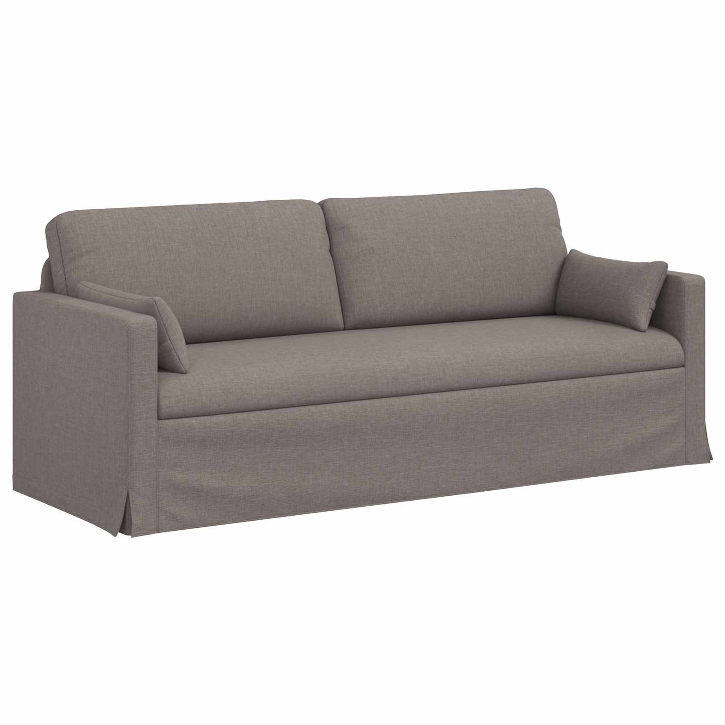 Bank Taupe 198 x 78 x 80 cm Stof is nu te koop bij PeponiXL, paradijselijk wonen!