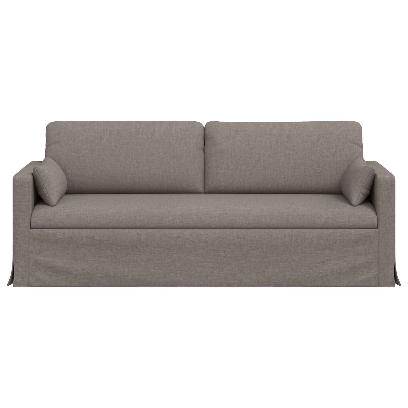 Bank Taupe 198 x 78 x 80 cm Stof is nu te koop bij PeponiXL, paradijselijk wonen!