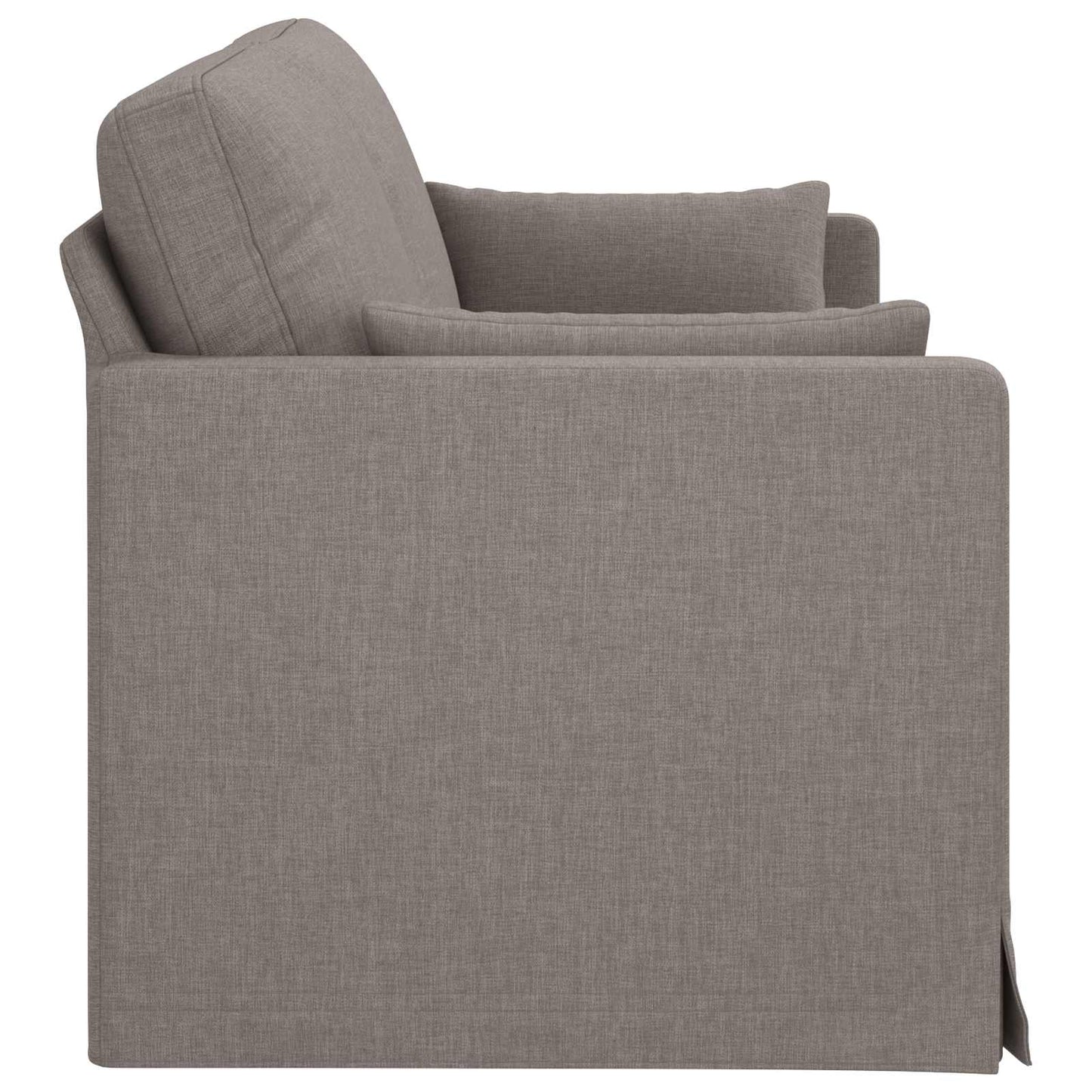 Bank Taupe 198 x 78 x 80 cm Stof is nu te koop bij PeponiXL, paradijselijk wonen!