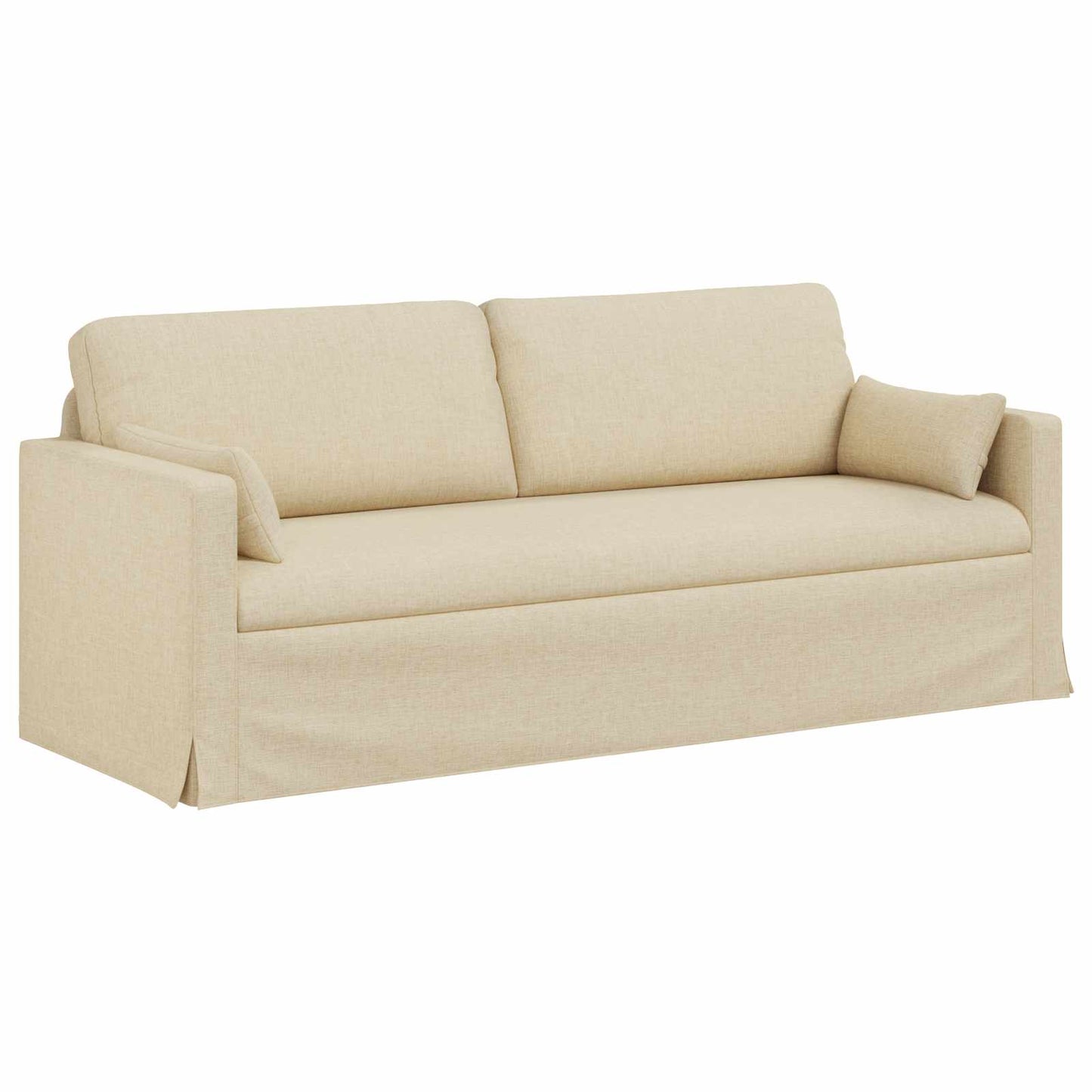 Bank Crème 198 x 78 x 80 cm Stof is nu te koop bij PeponiXL, paradijselijk wonen!
