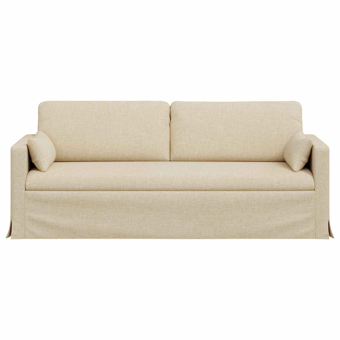 Bank Crème 198 x 78 x 80 cm Stof is nu te koop bij PeponiXL, paradijselijk wonen!