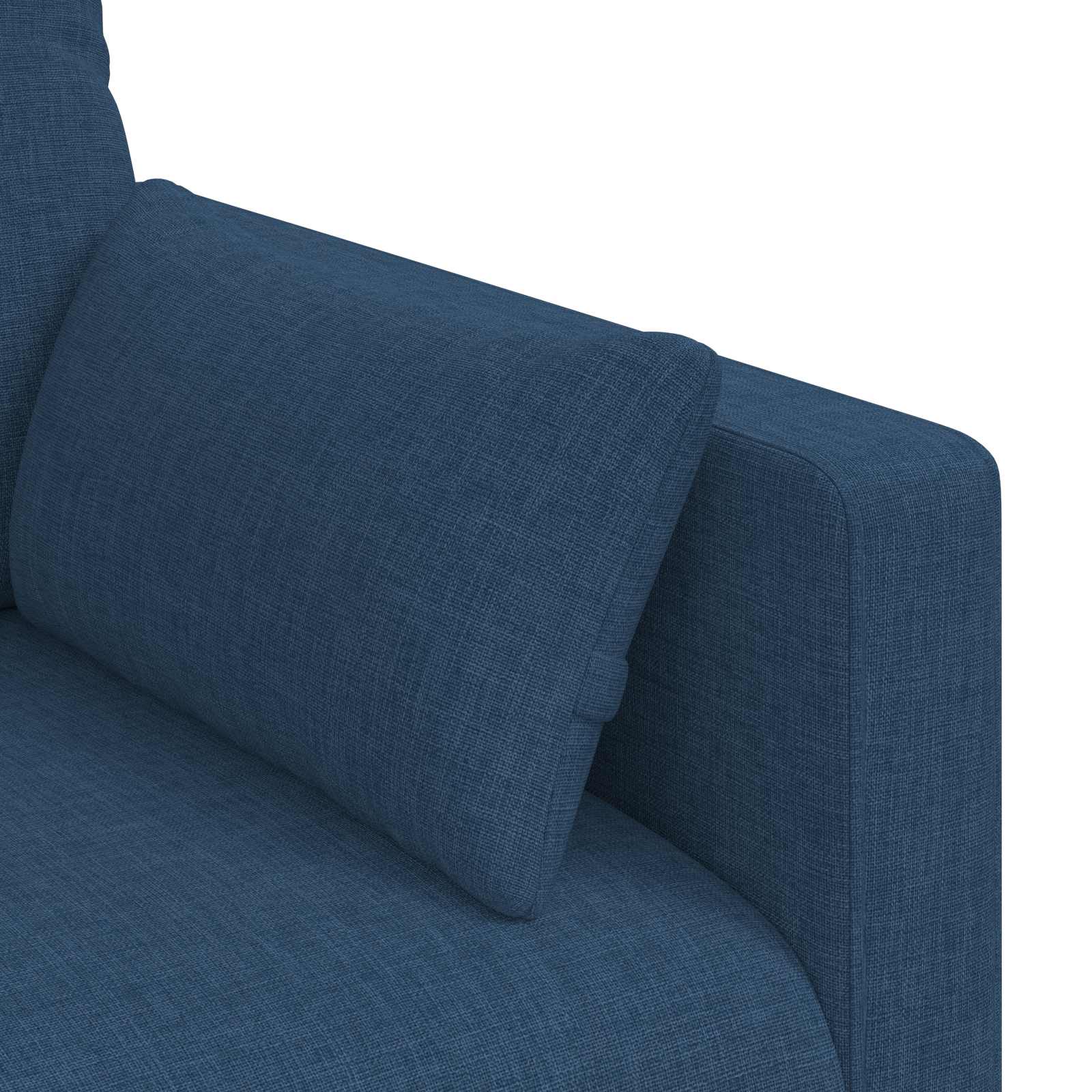 Bank Blauw 198 x 78 x 80 cm Stof is nu te koop bij PeponiXL, paradijselijk wonen!