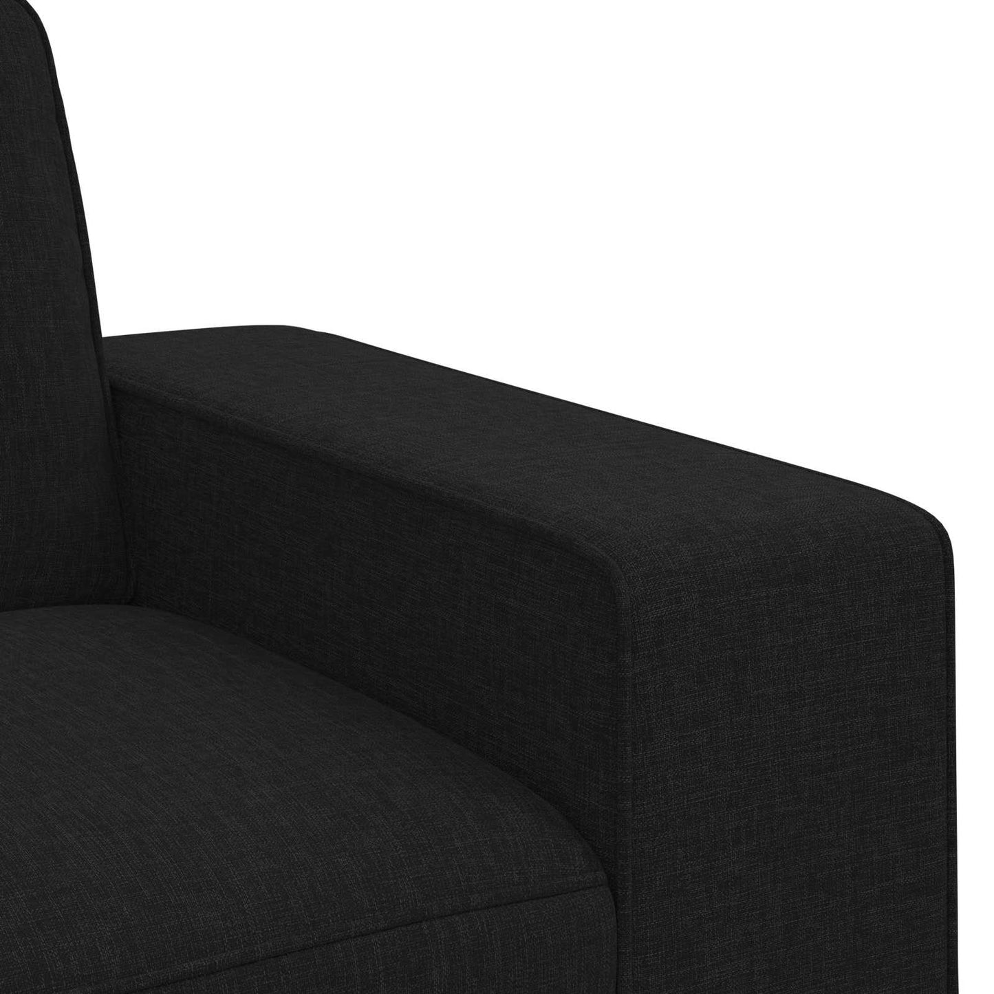 Bank Zwart 103 x 80 x 82 cm Stof is nu te koop bij PeponiXL, paradijselijk wonen!