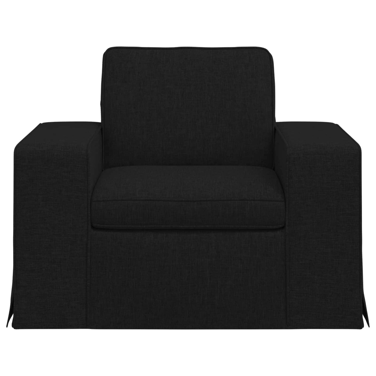 Bank Zwart 103 x 80 x 82 cm Stof is nu te koop bij PeponiXL, paradijselijk wonen!