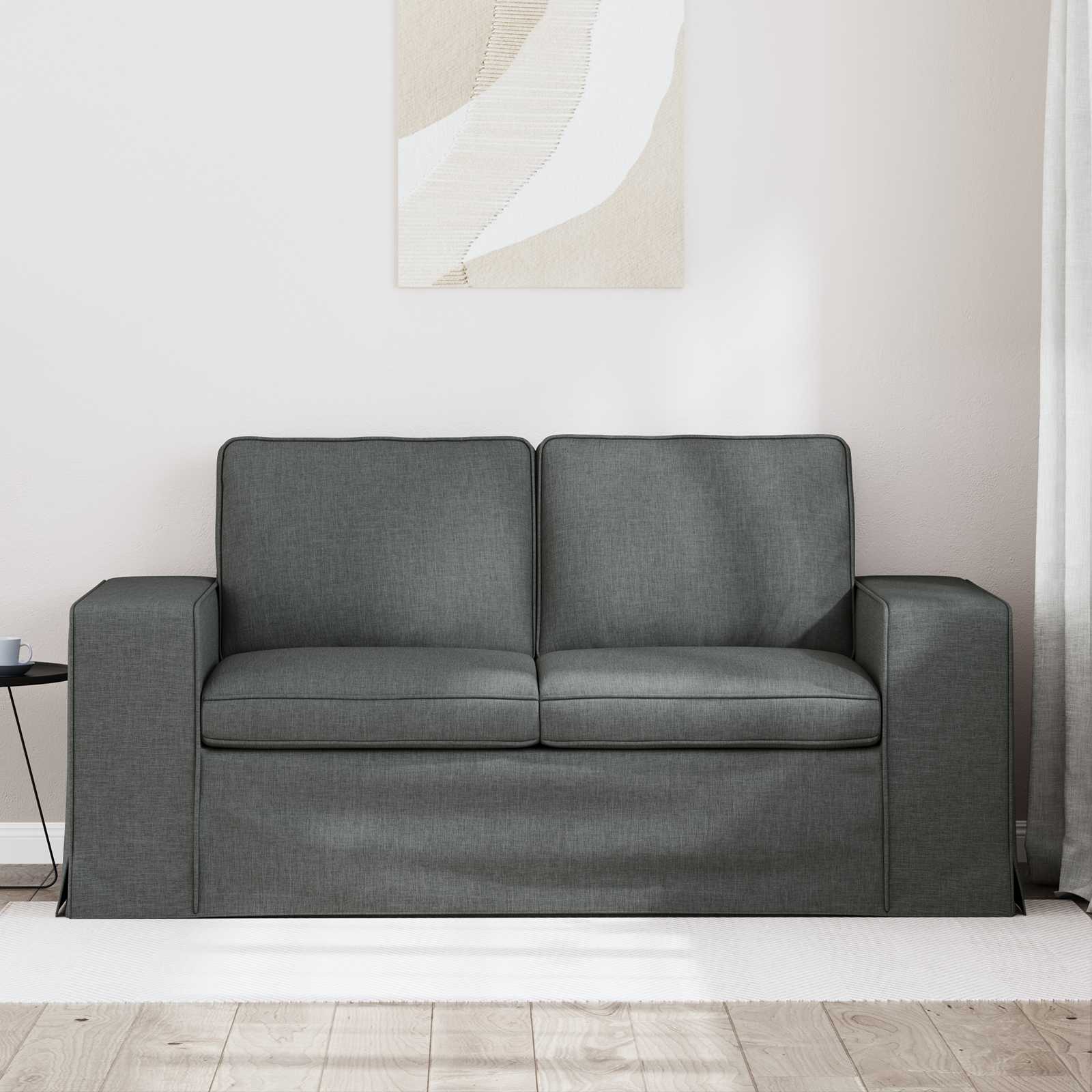 Bank Donkergrijs 162 x 80 x 82 cm Stof is nu te koop bij PeponiXL, paradijselijk wonen!