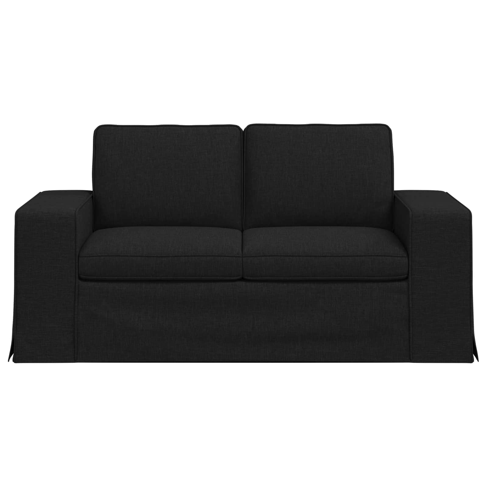 Bank Zwart 162 x 80 x 82 cm Stof is nu te koop bij PeponiXL, paradijselijk wonen!