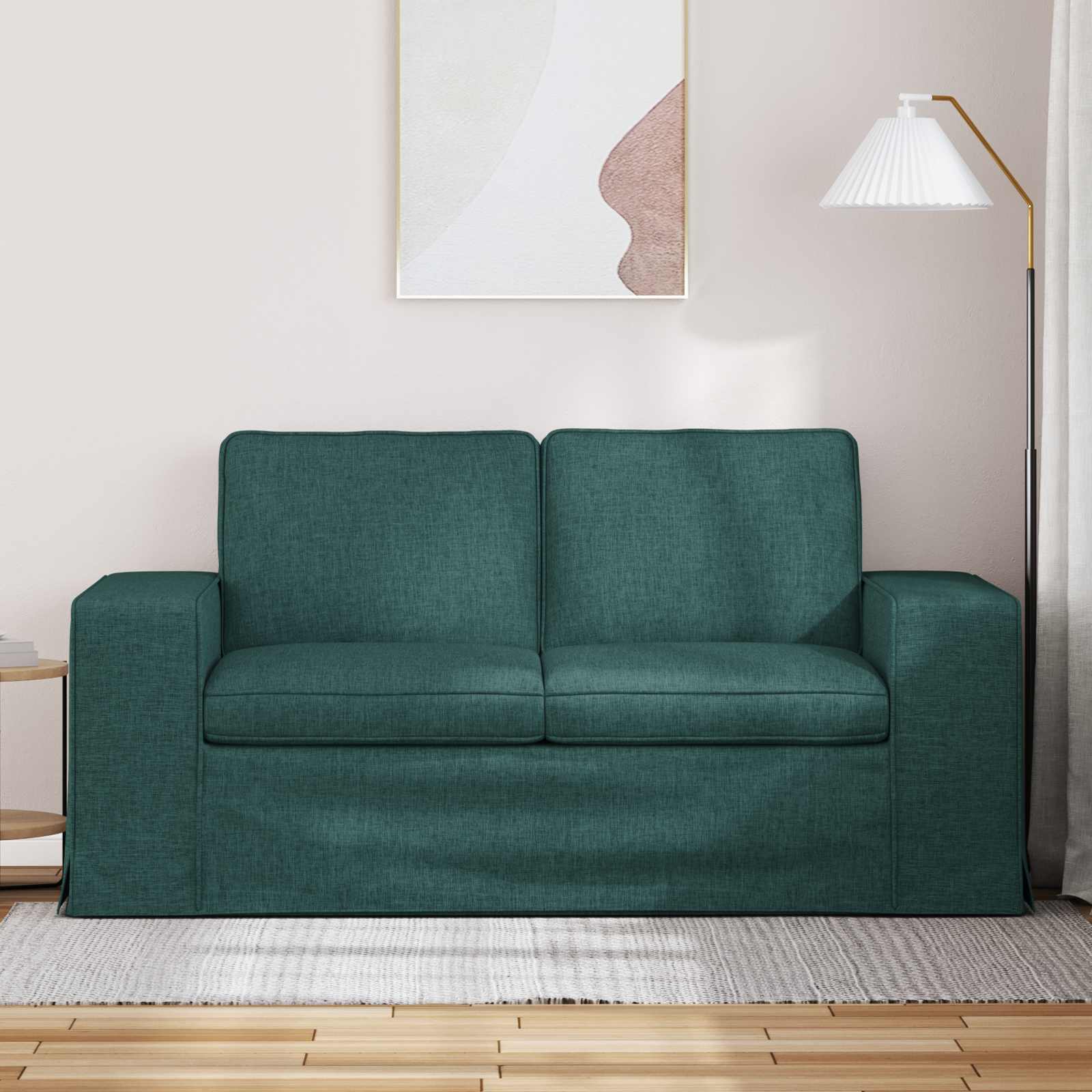 Bank Donkergroen 162 x 80 x 82 cm Stof is nu te koop bij PeponiXL, paradijselijk wonen!
