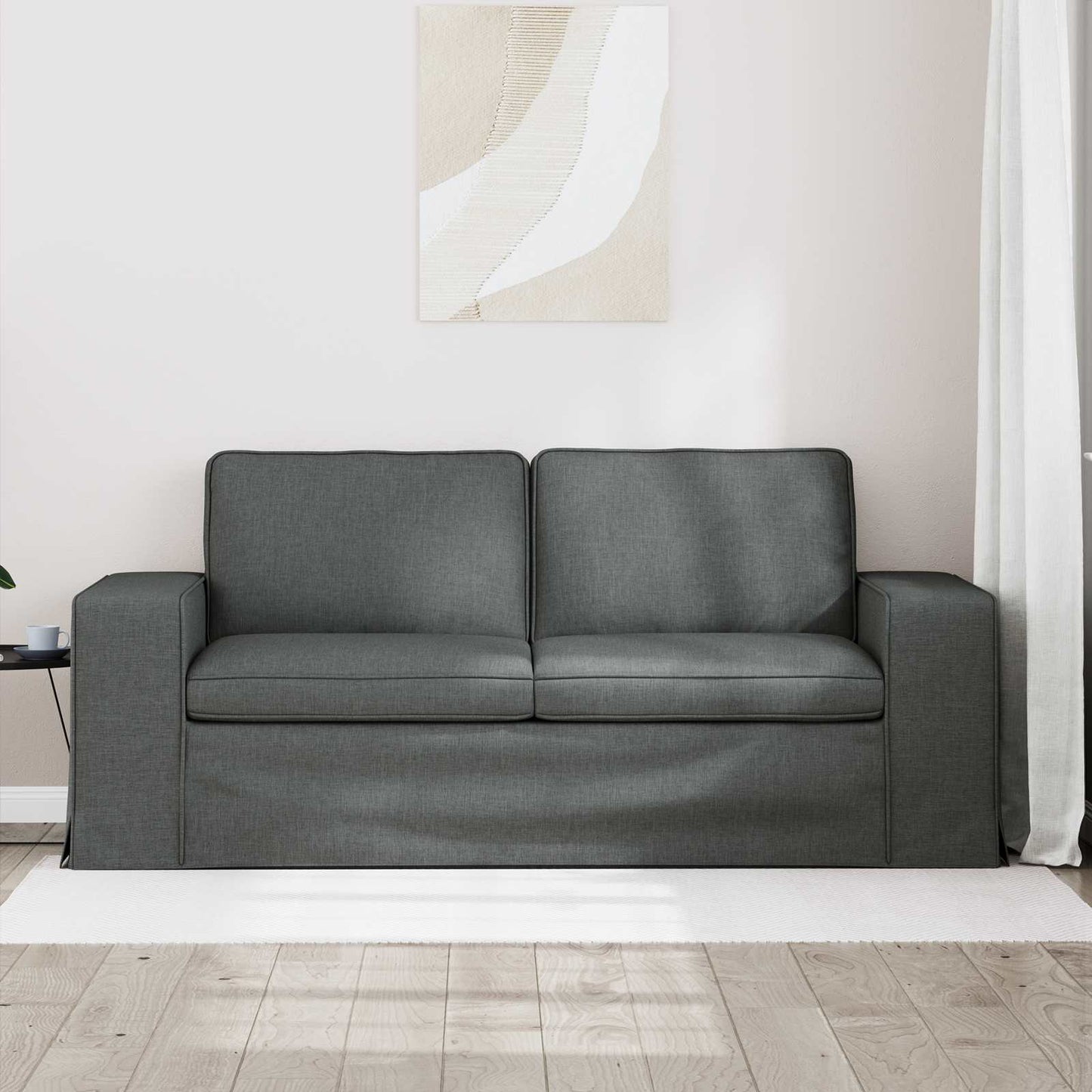 Bank Donkergrijs 182 x 80 x 82 cm Stof is nu te koop bij PeponiXL, paradijselijk wonen!