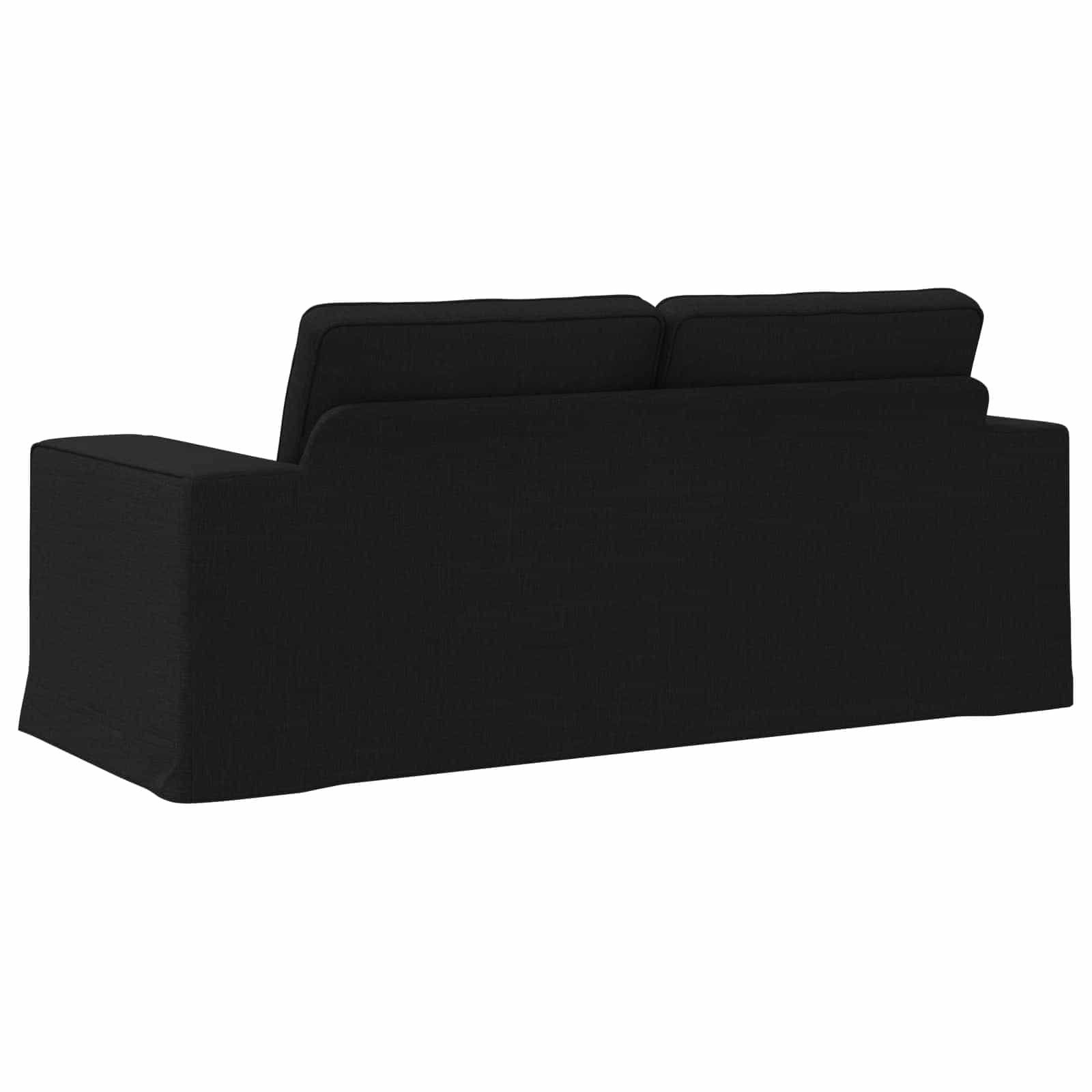 Bank Zwart 182 x 80 x 82 cm Stof is nu te koop bij PeponiXL, paradijselijk wonen!