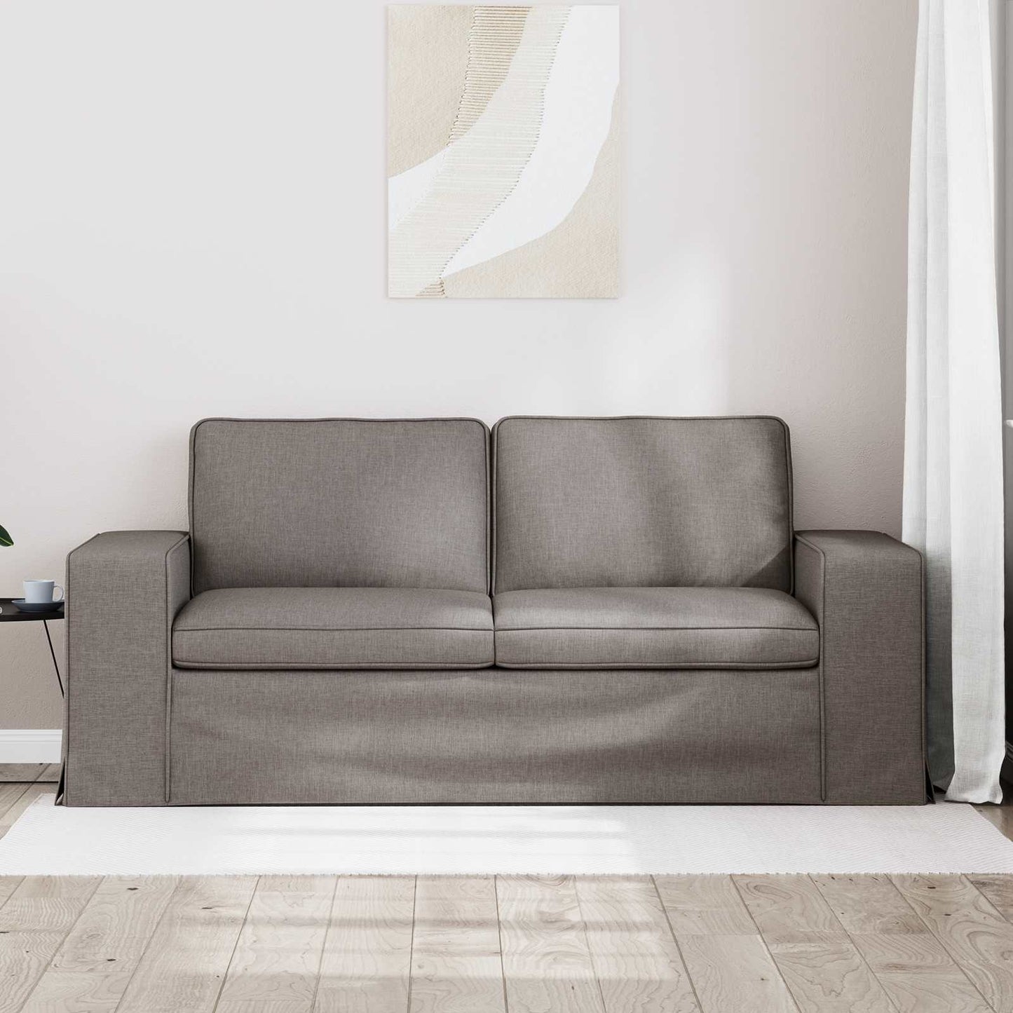 Bank Taupe 182 x 80 x 82 cm Stof is nu te koop bij PeponiXL, paradijselijk wonen!