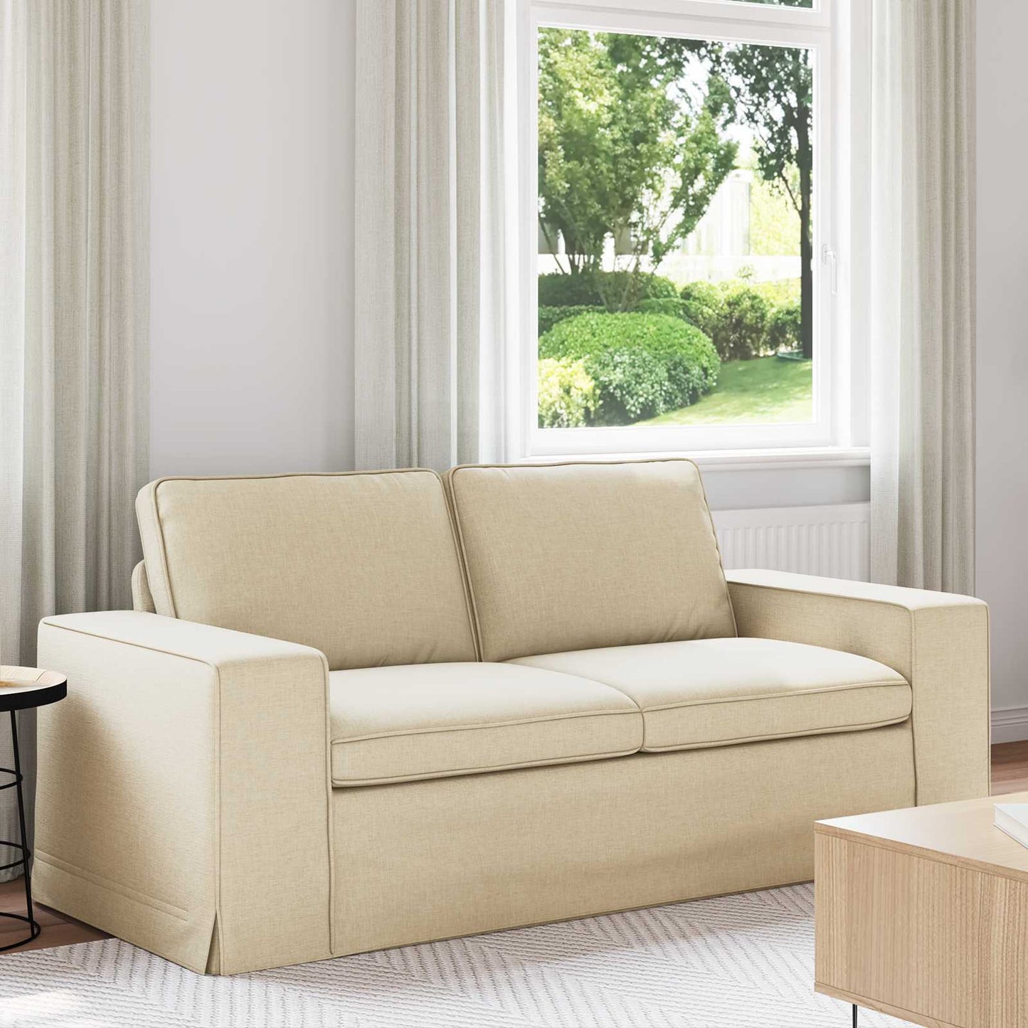 Bank Crème 182 x 80 x 82 cm Stof is nu te koop bij PeponiXL, paradijselijk wonen!