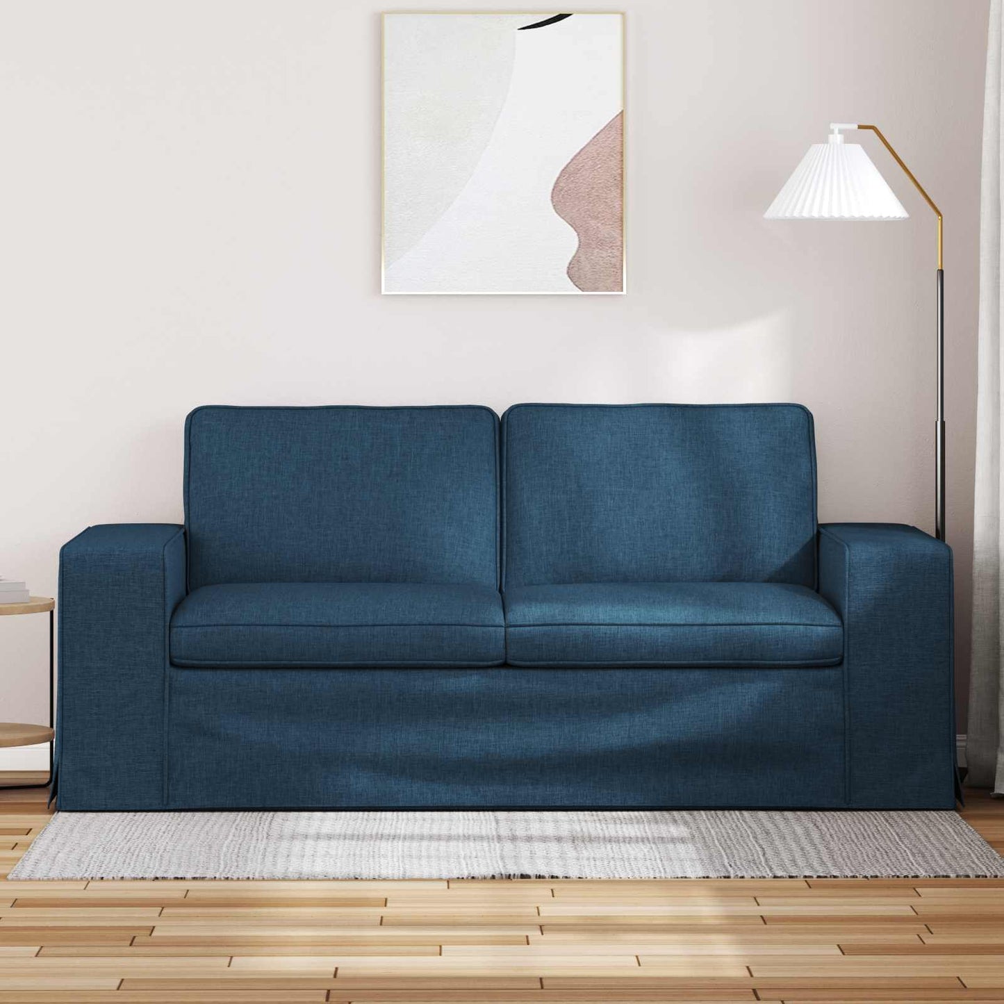 Bank Blauw 182 x 80 x 82 cm Stof is nu te koop bij PeponiXL, paradijselijk wonen!