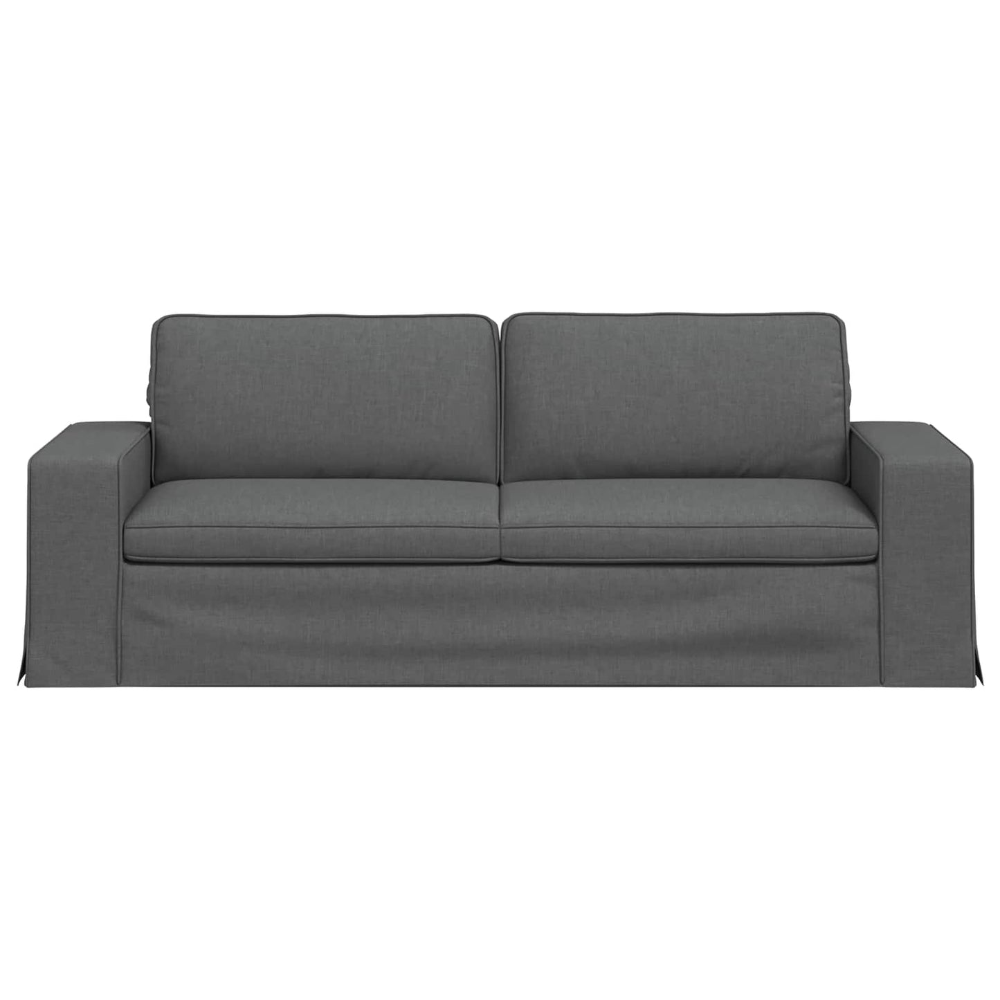 Bank Donkergrijs 222 x 80 x 82 cm Stof is nu te koop bij PeponiXL, paradijselijk wonen!