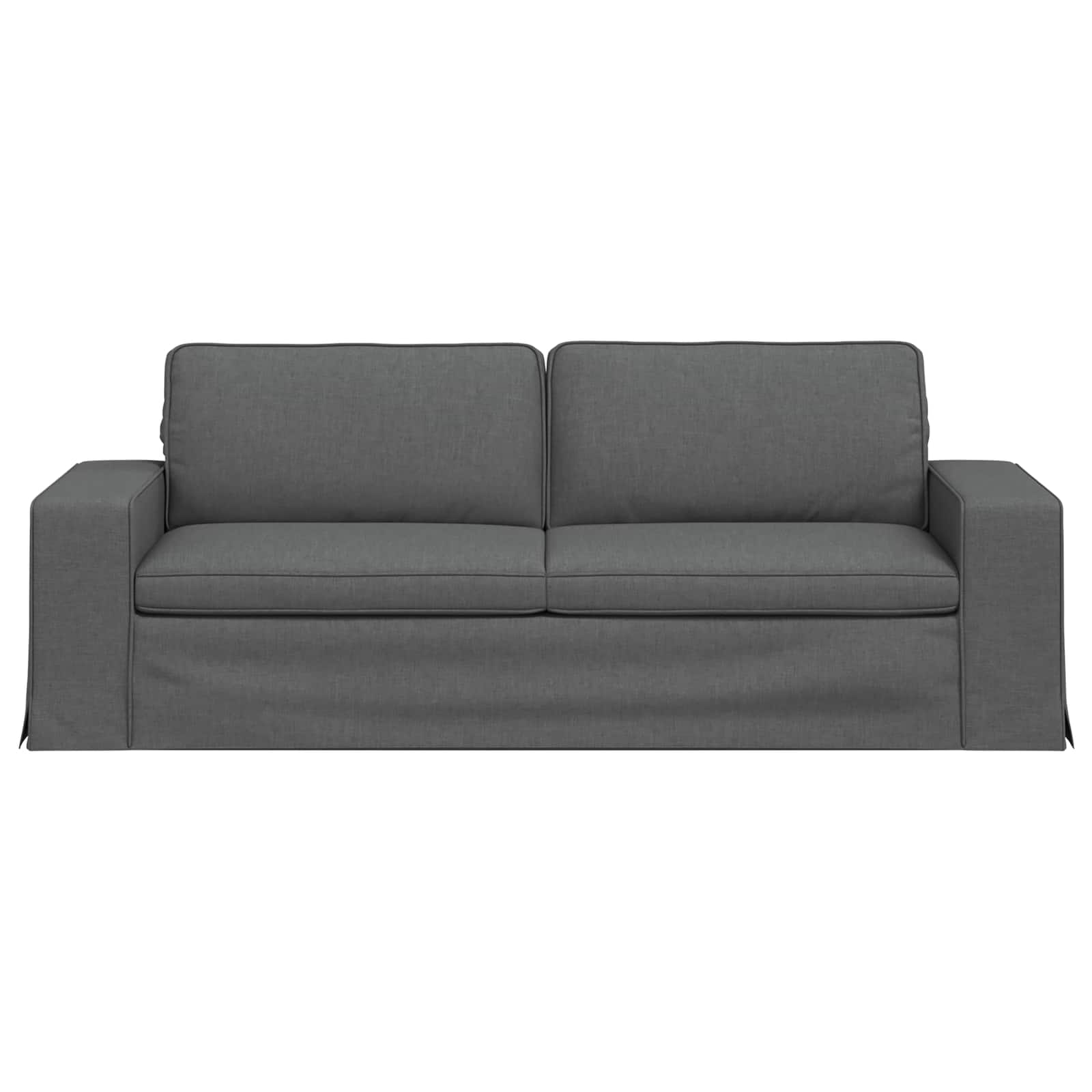 Bank Donkergrijs 222 x 80 x 82 cm Stof is nu te koop bij PeponiXL, paradijselijk wonen!