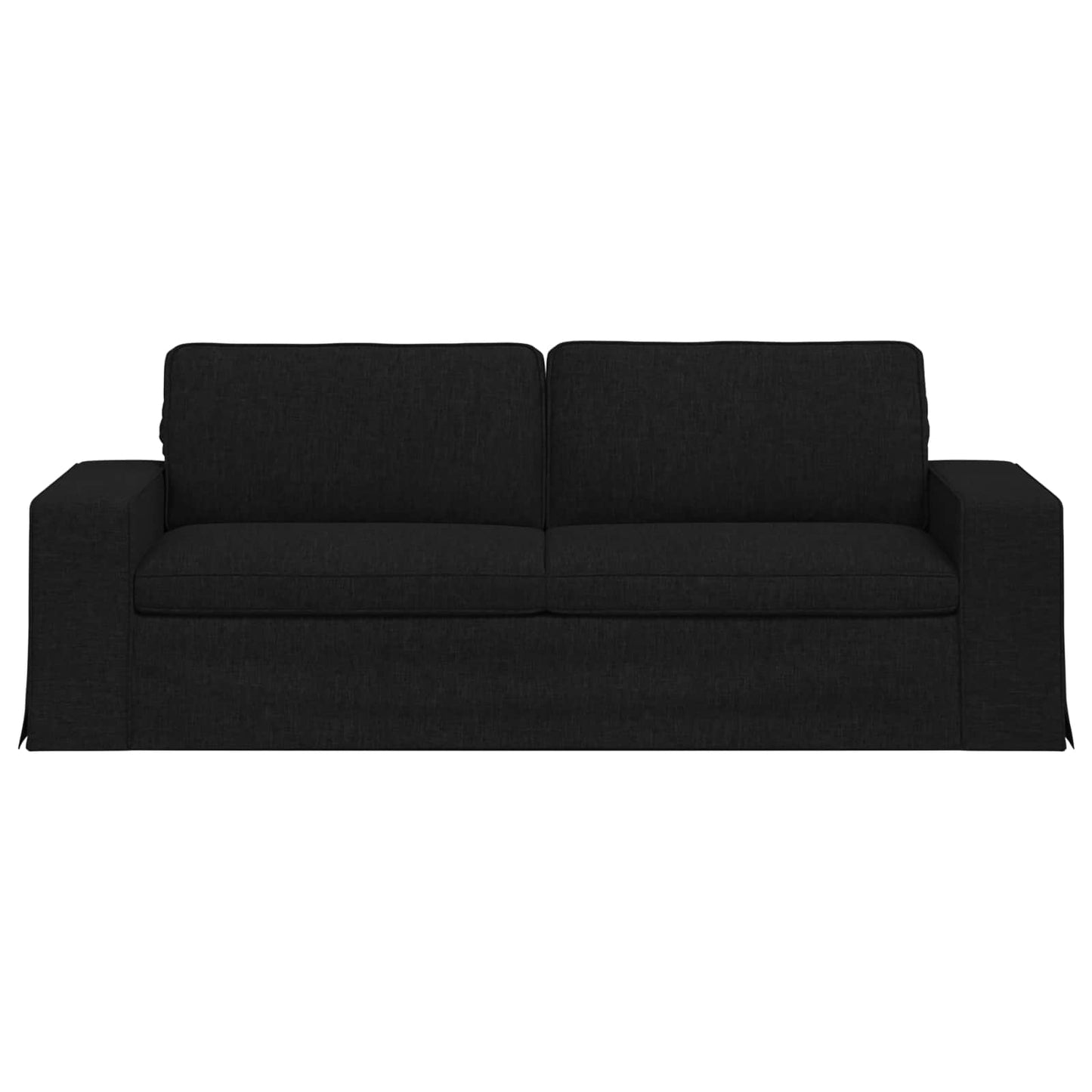 Bank Zwart 222 x 80 x 82 cm Stof is nu te koop bij PeponiXL, paradijselijk wonen!