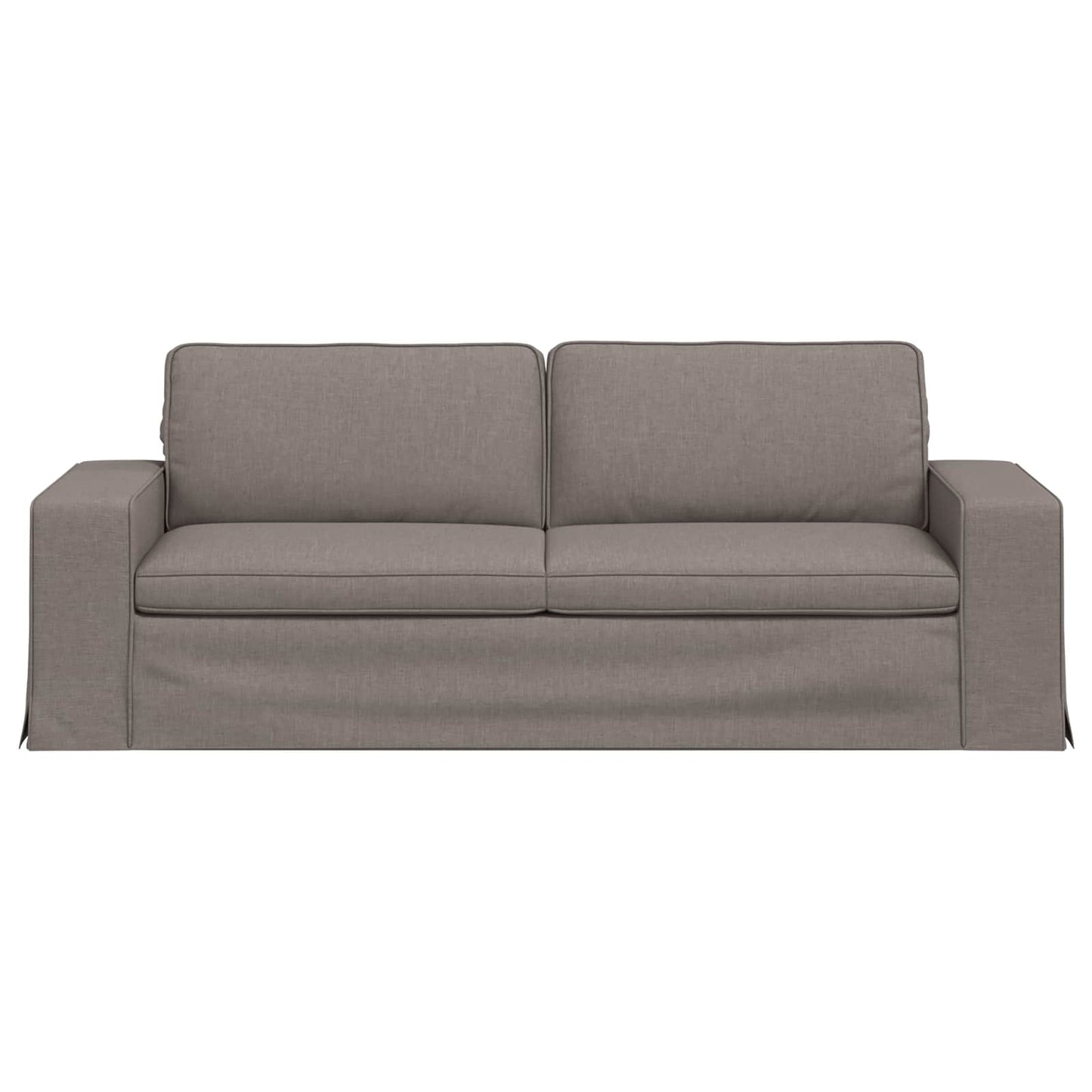 Bank Taupe 222 x 80 x 82 cm Stof is nu te koop bij PeponiXL, paradijselijk wonen!