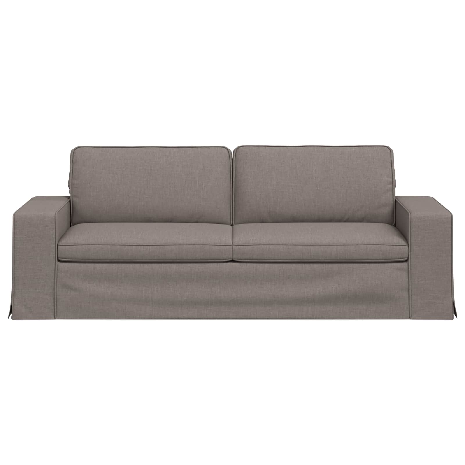 Bank Taupe 222 x 80 x 82 cm Stof is nu te koop bij PeponiXL, paradijselijk wonen!