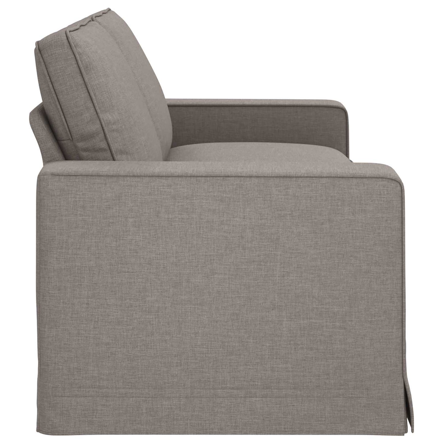 Bank Taupe 222 x 80 x 82 cm Stof is nu te koop bij PeponiXL, paradijselijk wonen!