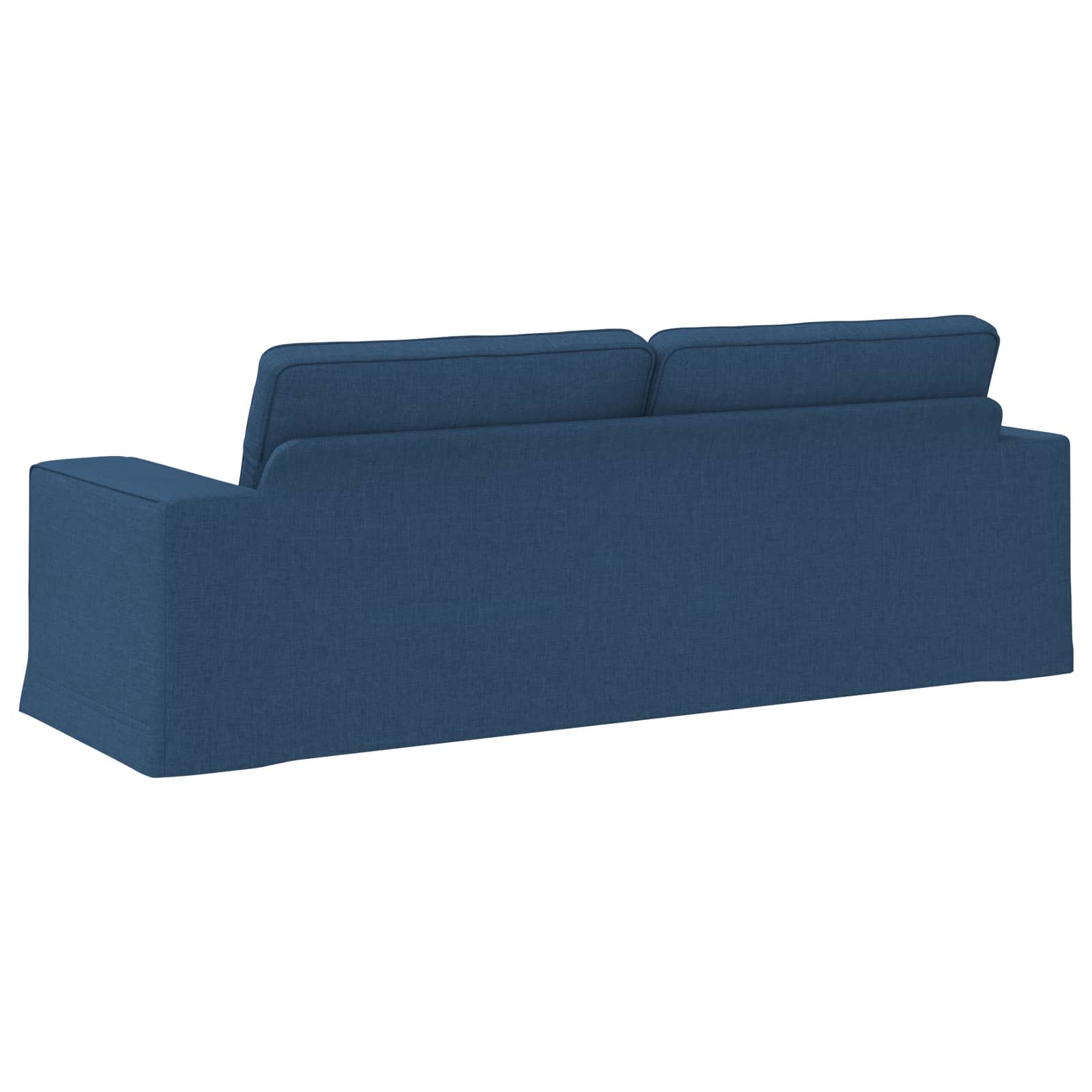 Bank Blauw 222 x 80 x 82 cm Stof is nu te koop bij PeponiXL, paradijselijk wonen!
