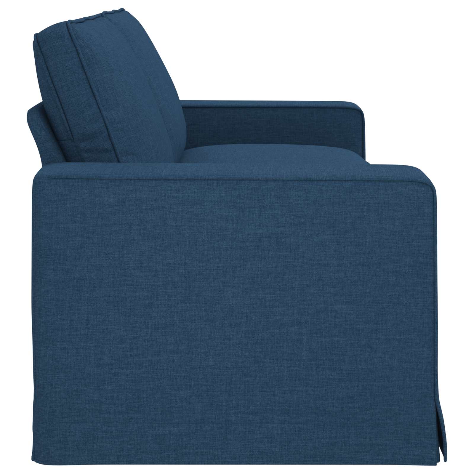 Bank Blauw 222 x 80 x 82 cm Stof is nu te koop bij PeponiXL, paradijselijk wonen!