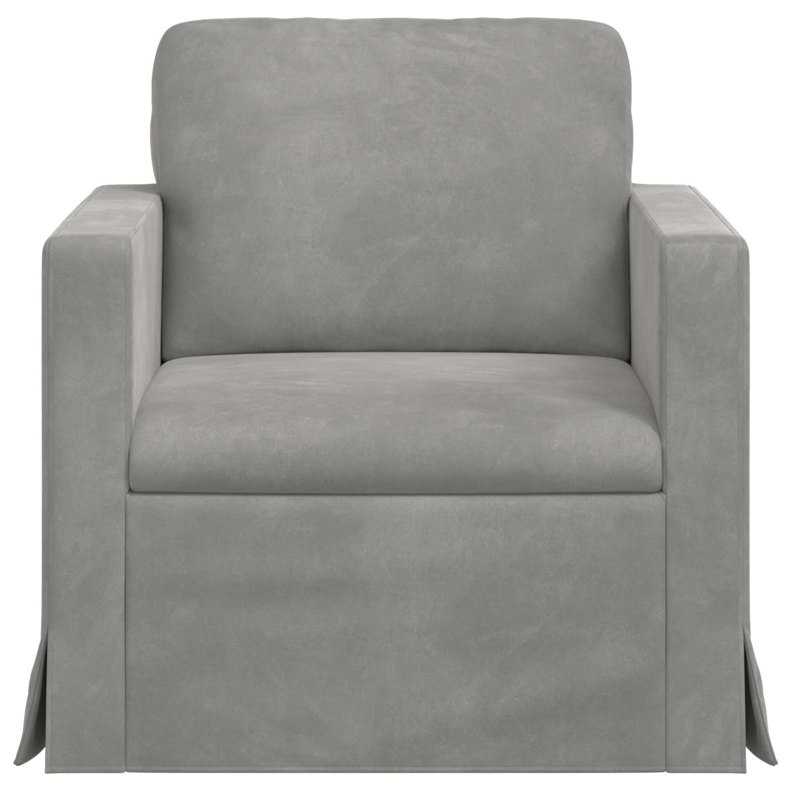 Bank Lichtgrijs 78 x 78 x 80 cm Fluweel is nu te koop bij PeponiXL, paradijselijk wonen!