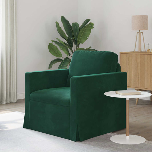 Bank Donkergroen 78 x 78 x 80 cm Fluweel is nu te koop bij PeponiXL, paradijselijk wonen!