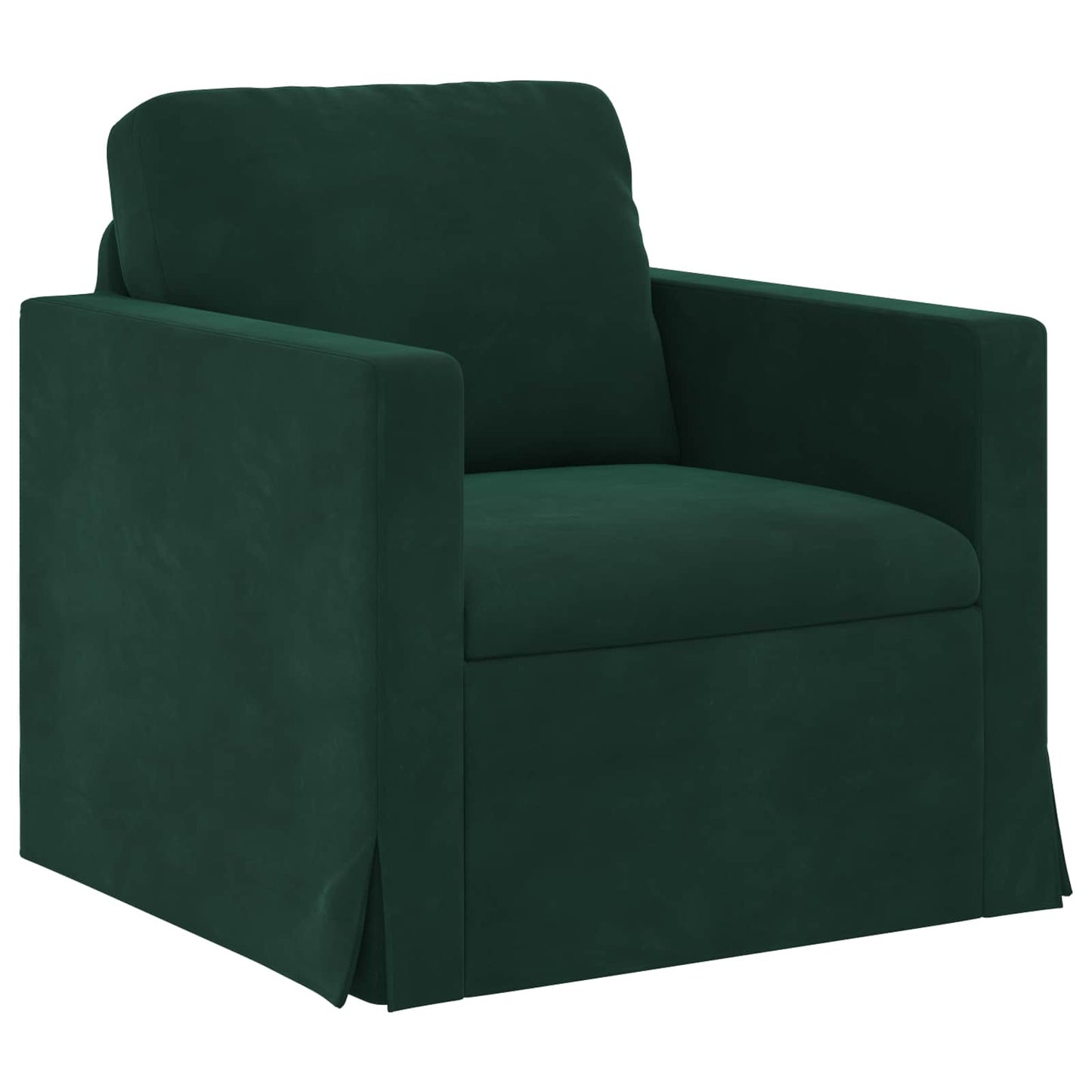 Bank Donkergroen 78 x 78 x 80 cm Fluweel is nu te koop bij PeponiXL, paradijselijk wonen!