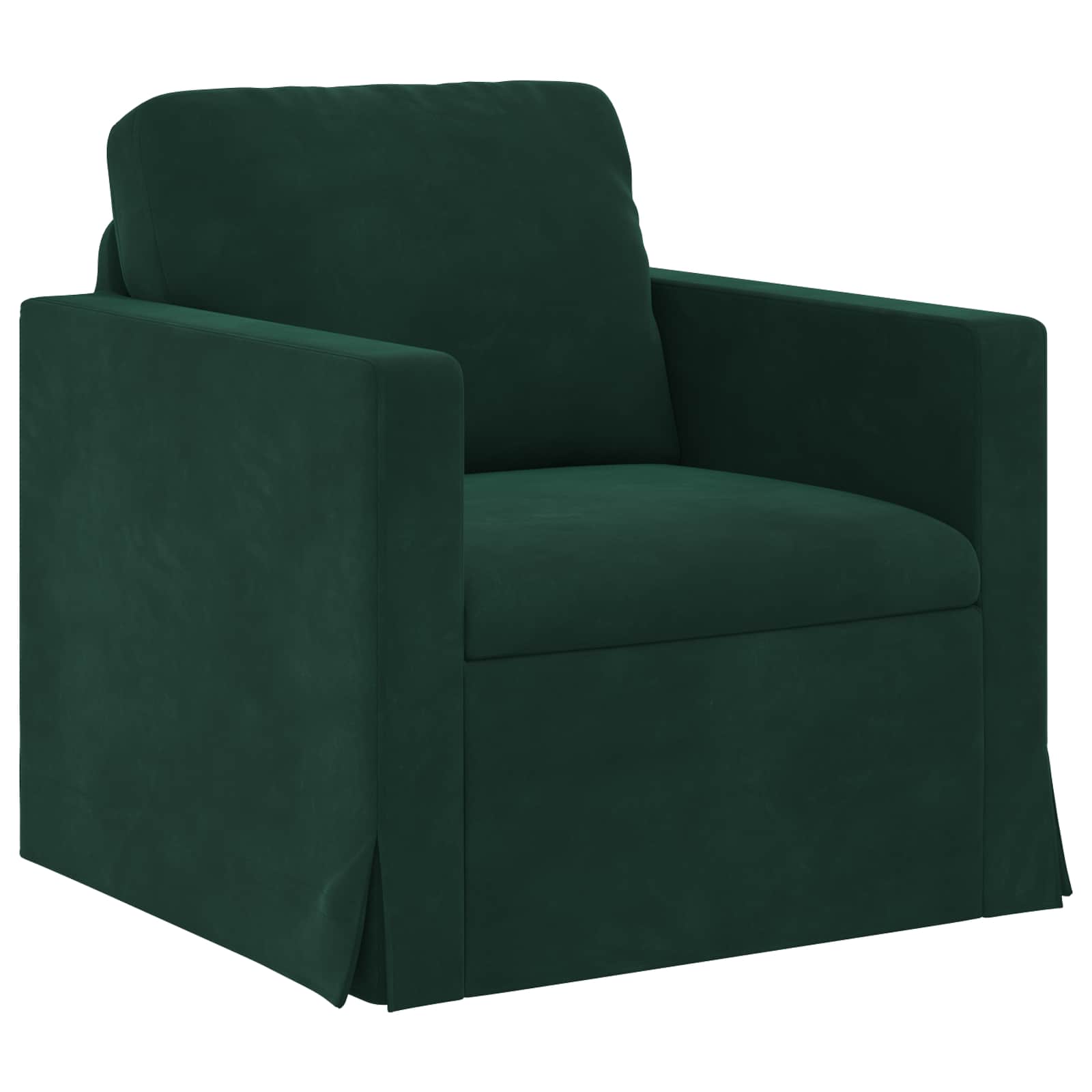 Bank Donkergroen 78 x 78 x 80 cm Fluweel is nu te koop bij PeponiXL, paradijselijk wonen!