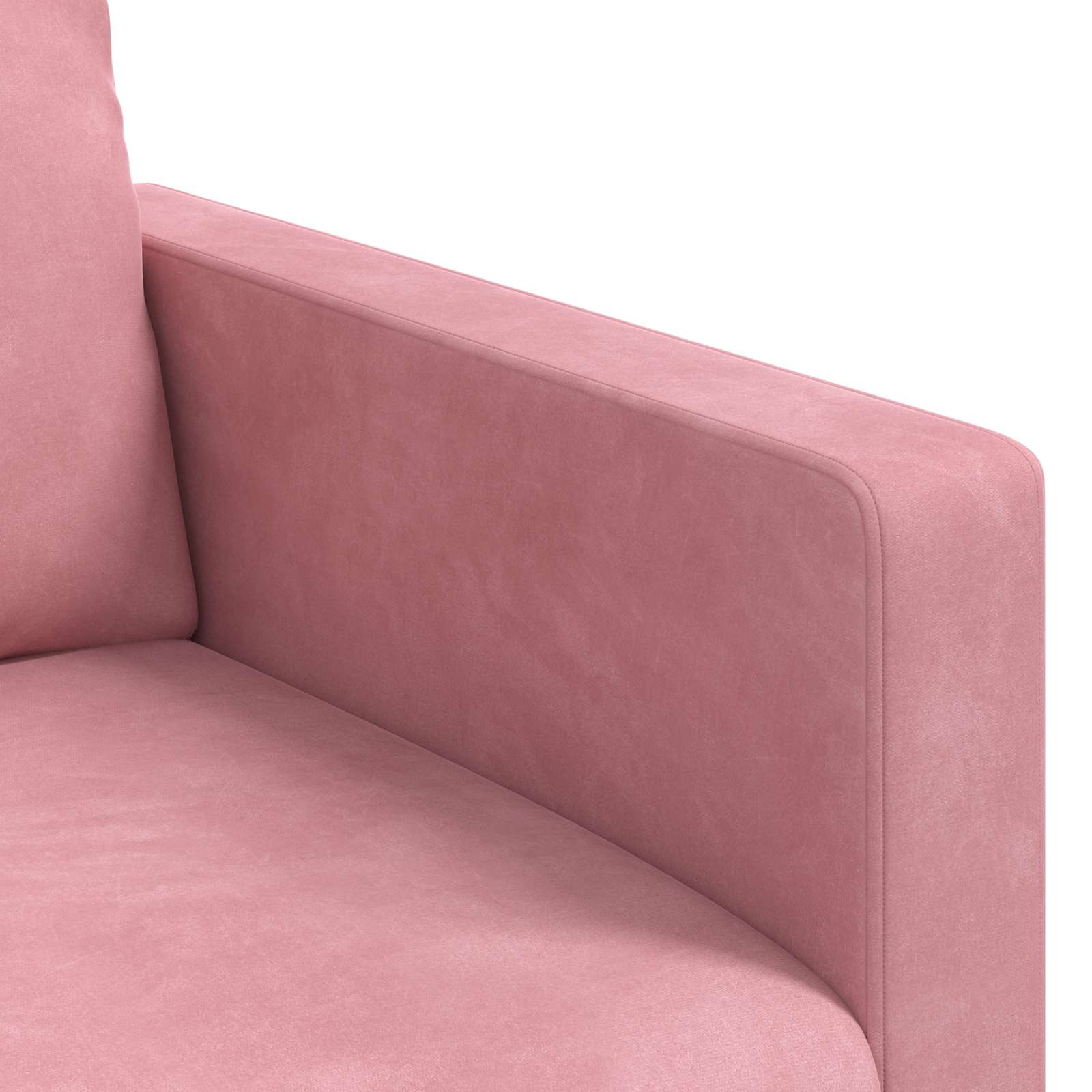 Bank Roze 78 x 78 x 80 cm Fluweel is nu te koop bij PeponiXL, paradijselijk wonen!