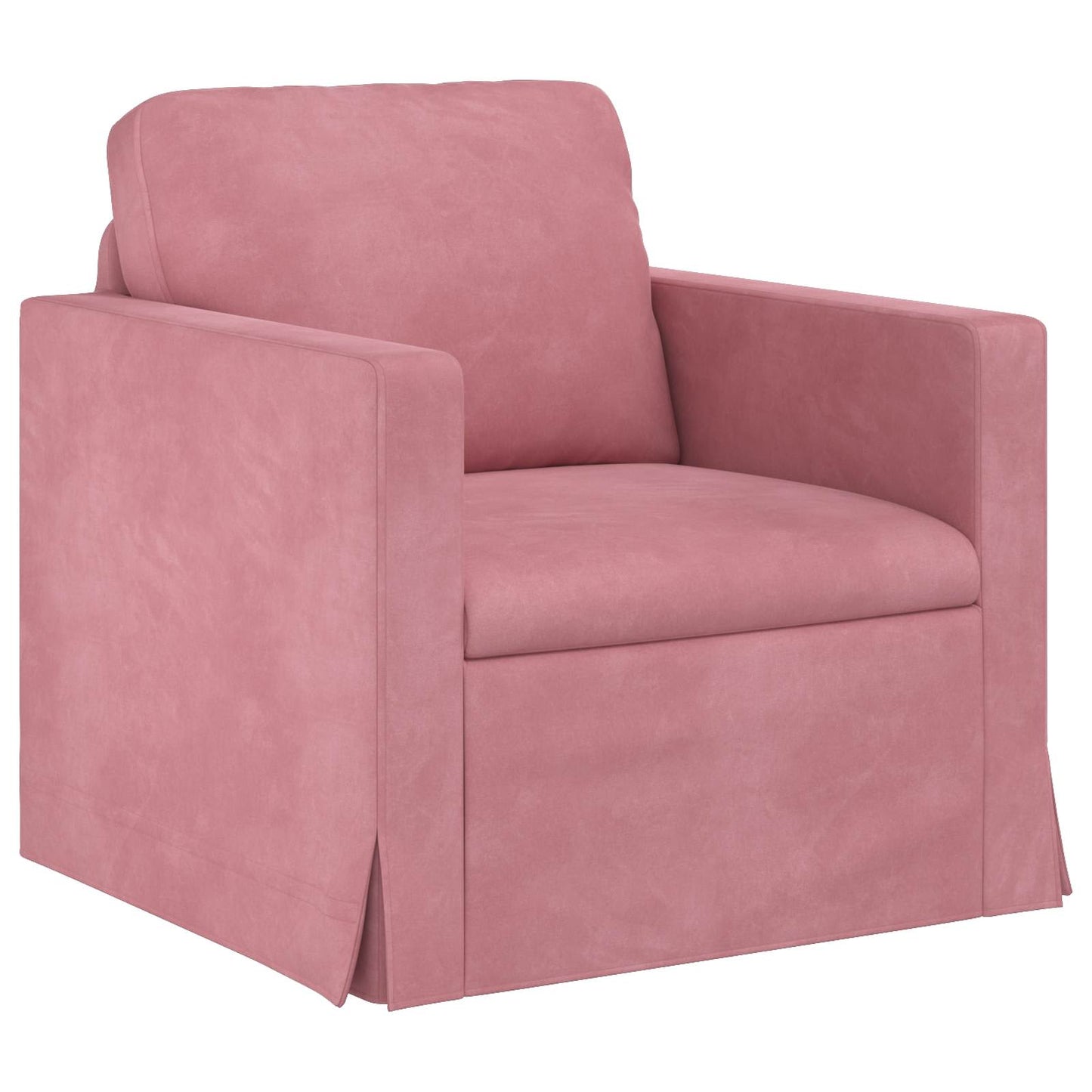 Bank Roze 78 x 78 x 80 cm Fluweel is nu te koop bij PeponiXL, paradijselijk wonen!