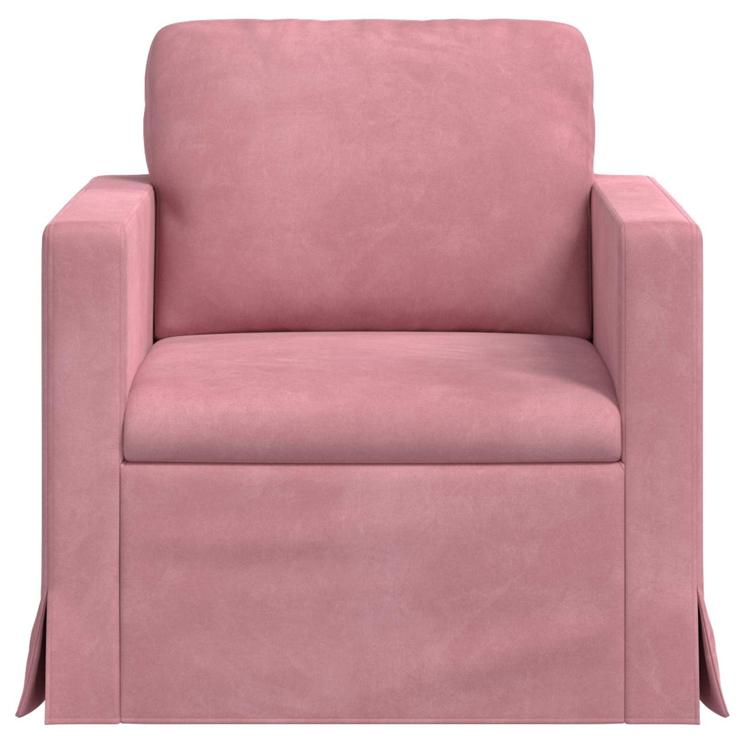 Bank Roze 78 x 78 x 80 cm Fluweel is nu te koop bij PeponiXL, paradijselijk wonen!