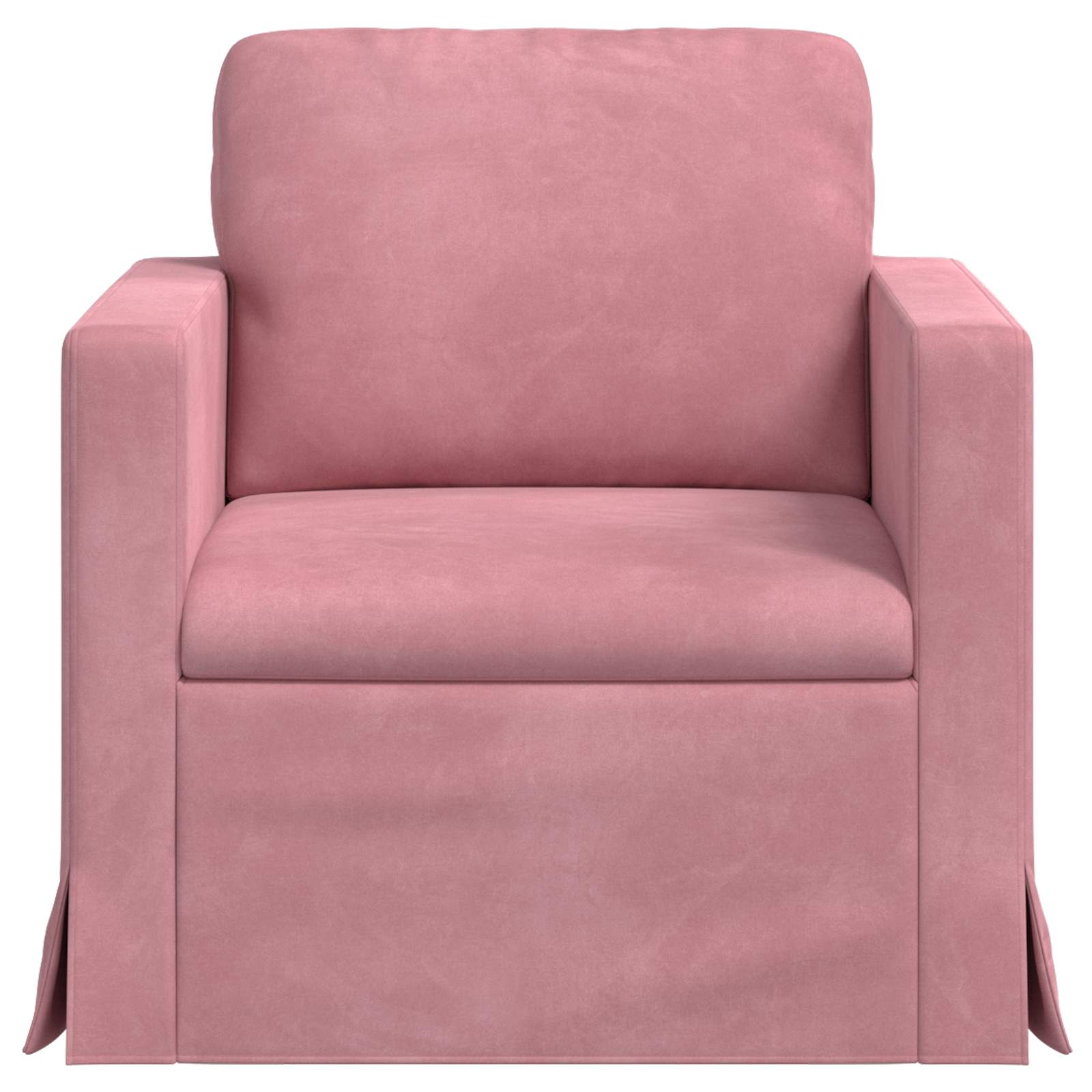 Bank Roze 78 x 78 x 80 cm Fluweel is nu te koop bij PeponiXL, paradijselijk wonen!