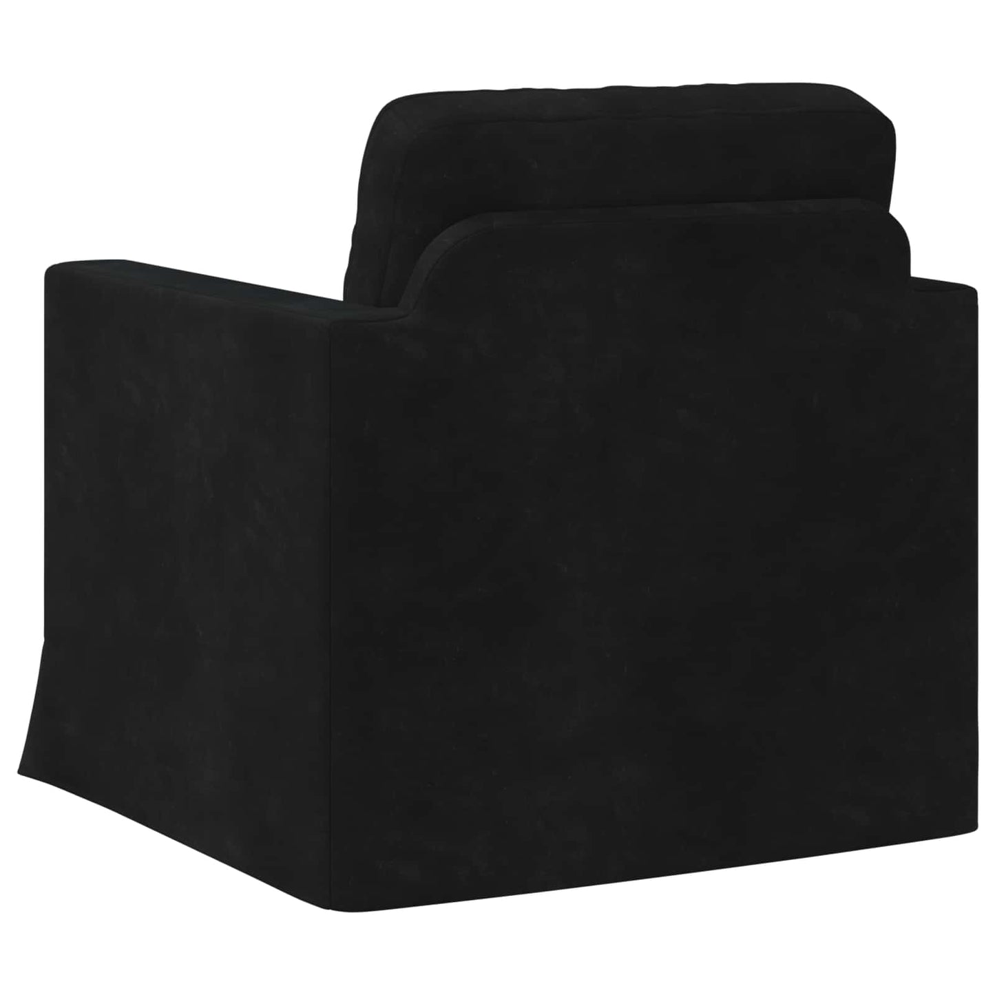Bank Zwart 78 x 78 x 80 cm Fluweel is nu te koop bij PeponiXL, paradijselijk wonen!