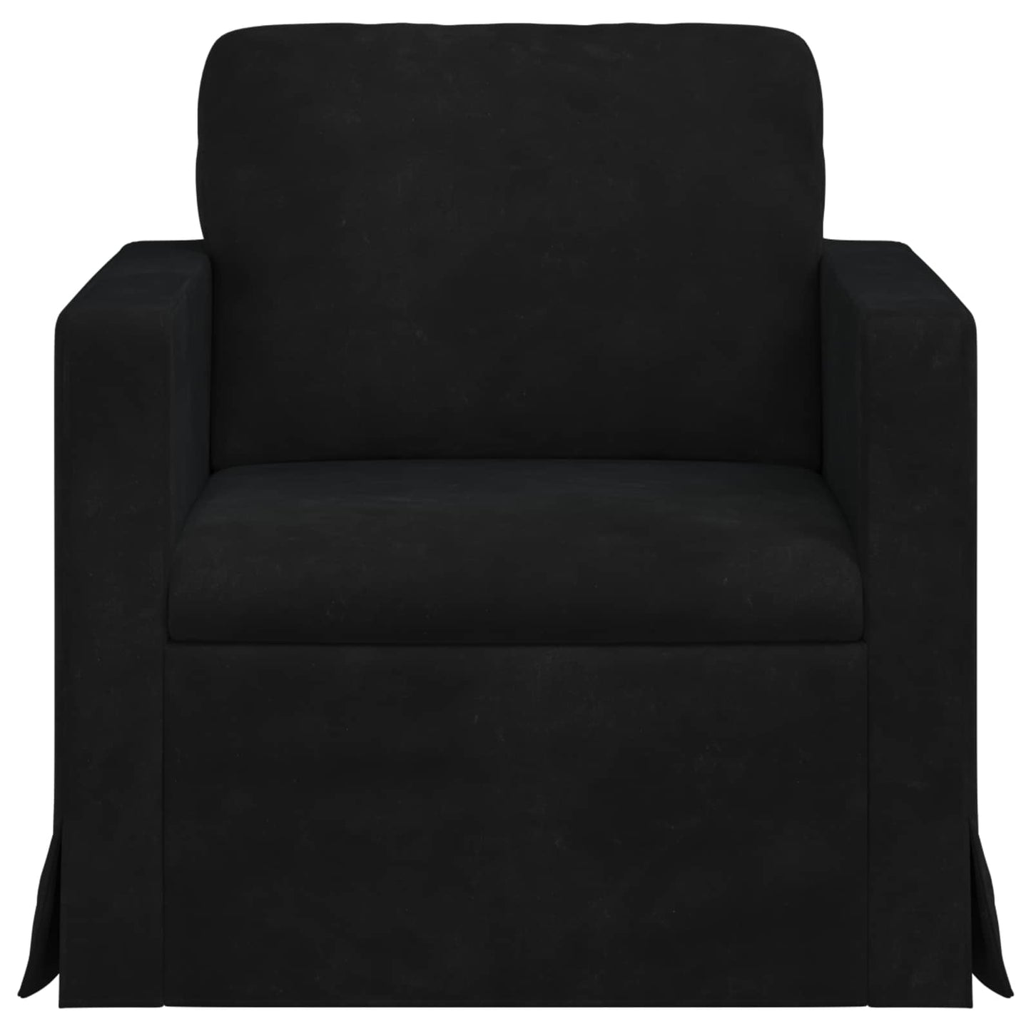 Bank Zwart 78 x 78 x 80 cm Fluweel is nu te koop bij PeponiXL, paradijselijk wonen!