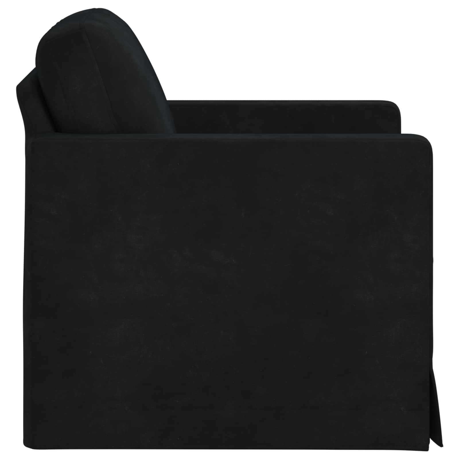 Bank Zwart 78 x 78 x 80 cm Fluweel is nu te koop bij PeponiXL, paradijselijk wonen!