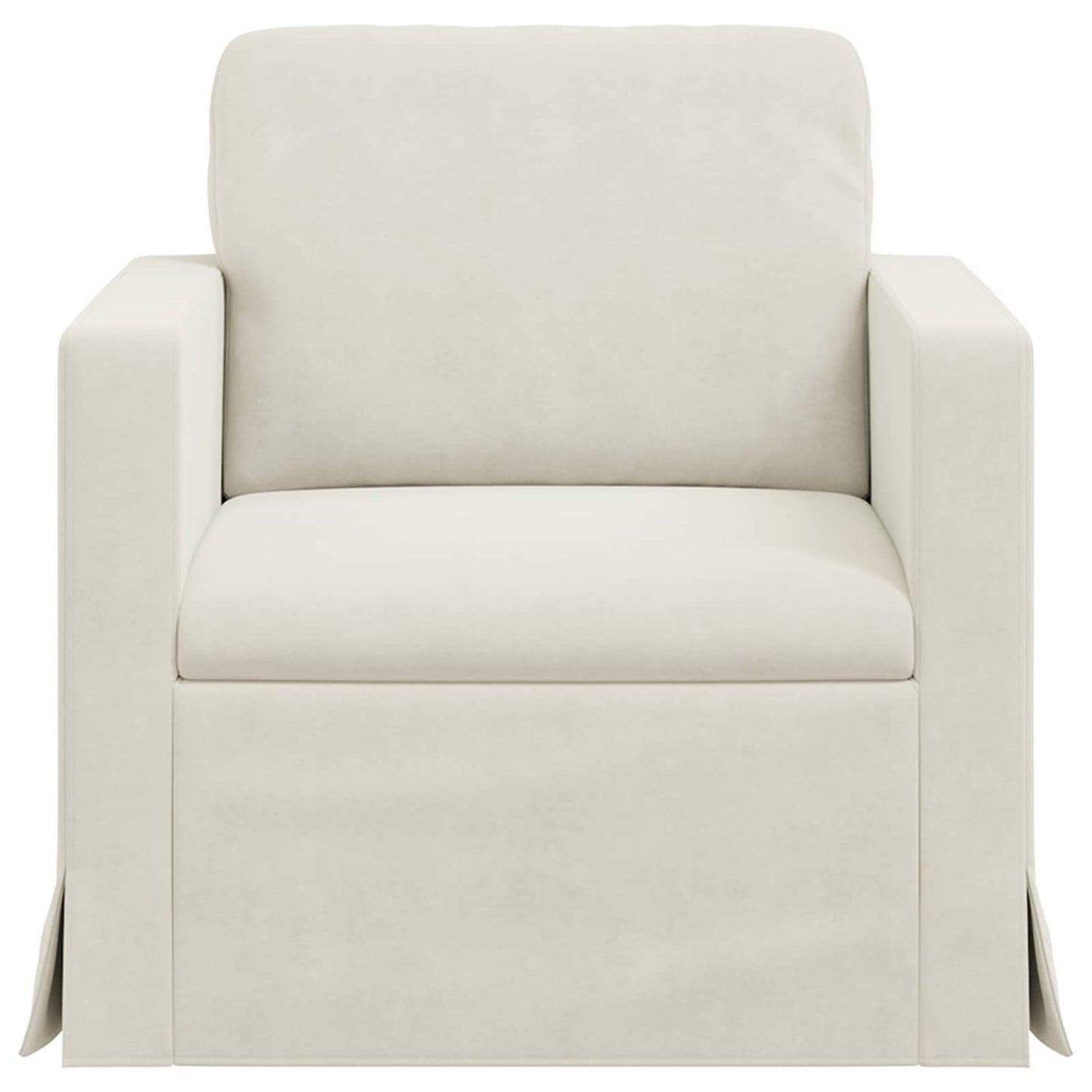 Bank Crème 78 x 78 x 80 cm Fluweel is nu te koop bij PeponiXL, paradijselijk wonen!