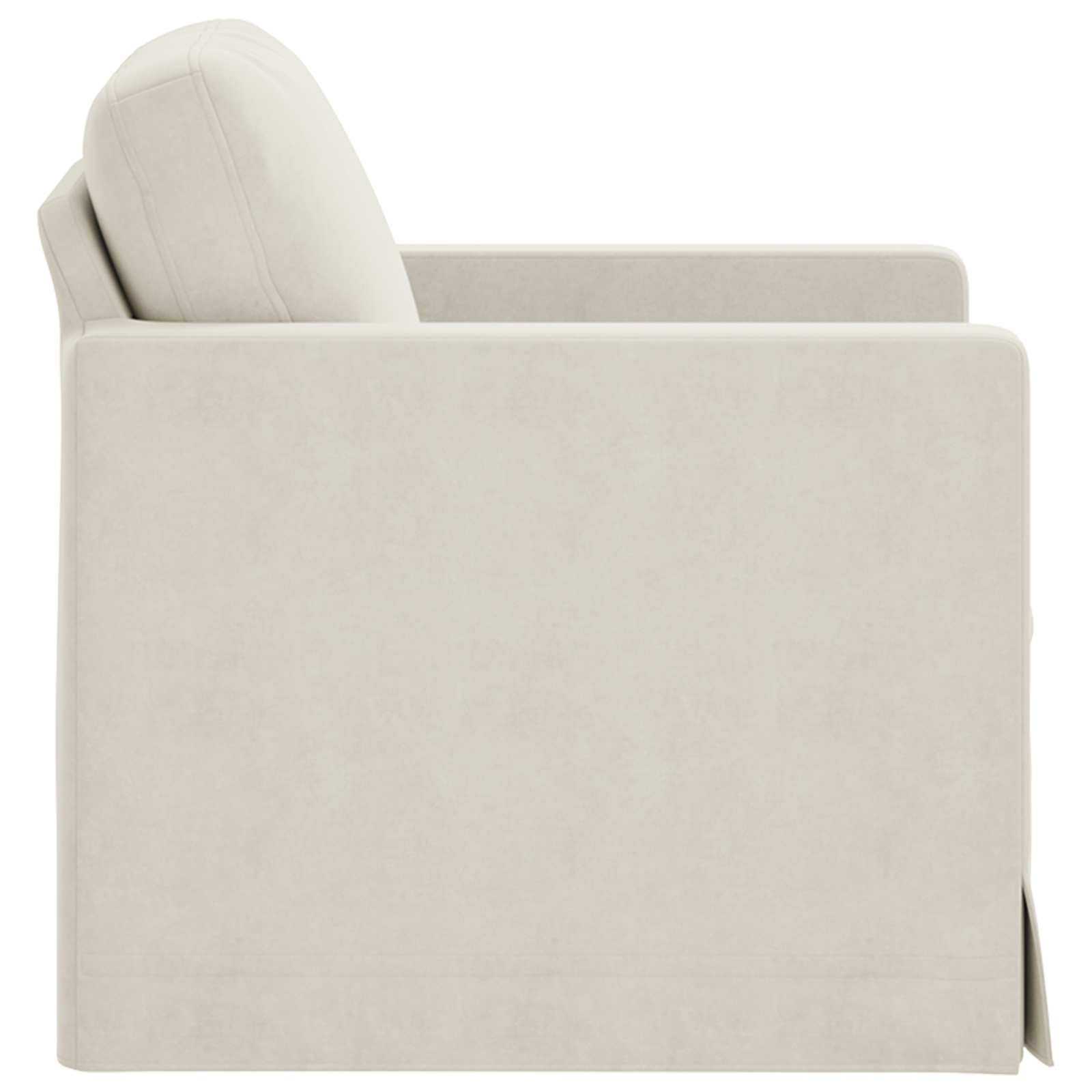 Bank Crème 78 x 78 x 80 cm Fluweel is nu te koop bij PeponiXL, paradijselijk wonen!