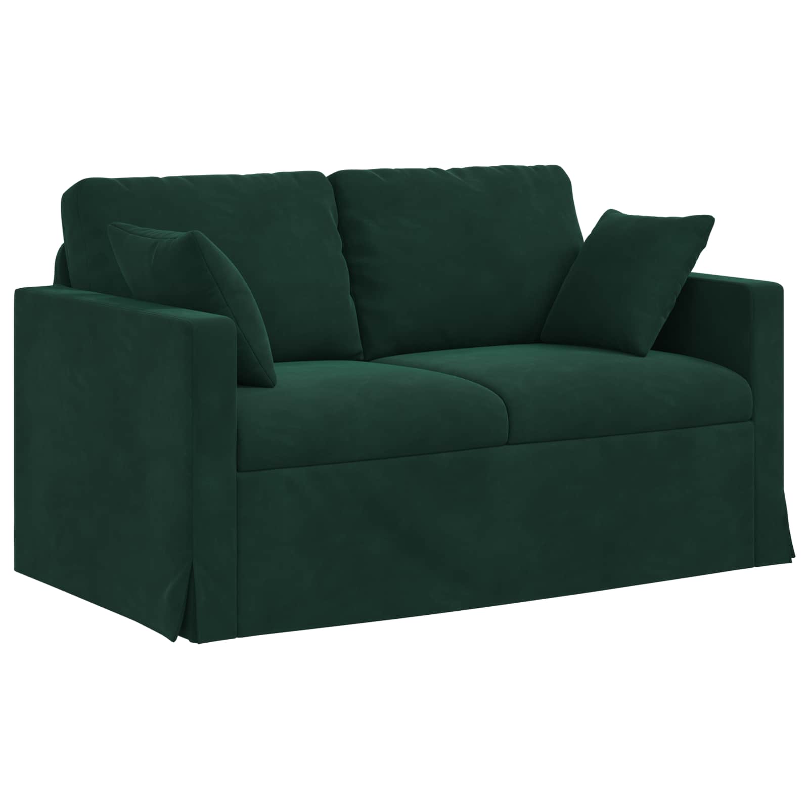 Bank Donkergroen 138 x 78 x 80 cm Fluweel is nu te koop bij PeponiXL, paradijselijk wonen!