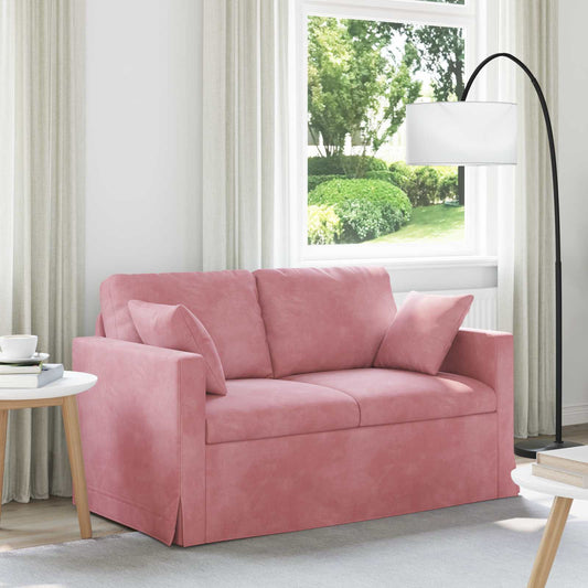 Bank Roze 138 x 78 x 80 cm Fluweel is nu te koop bij PeponiXL, paradijselijk wonen!