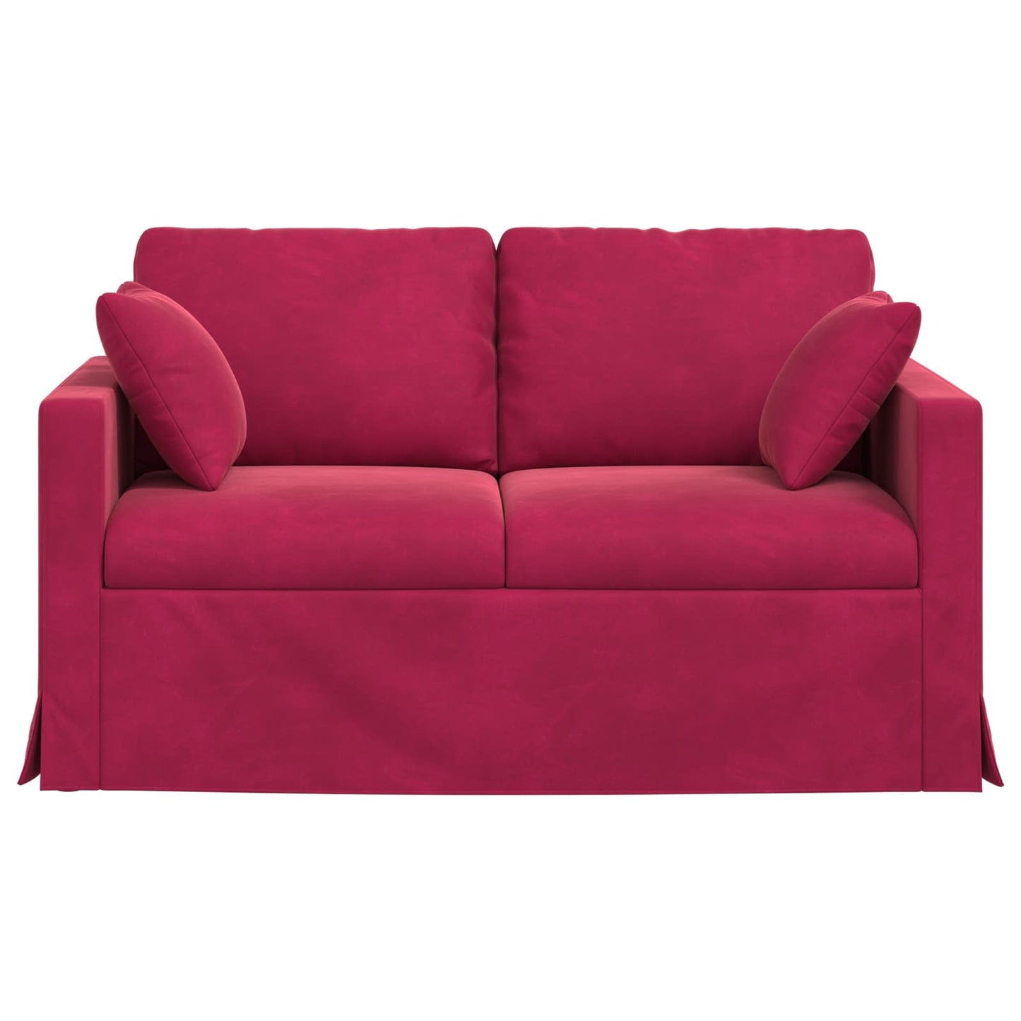 Bank Wijnrood 138 x 78 x 80 cm Fluweel is nu te koop bij PeponiXL, paradijselijk wonen!